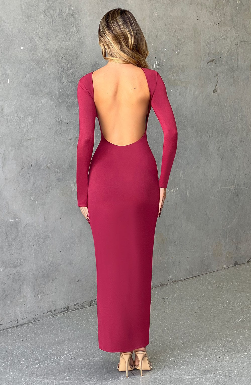 Abito Maxi Aleena Cherry