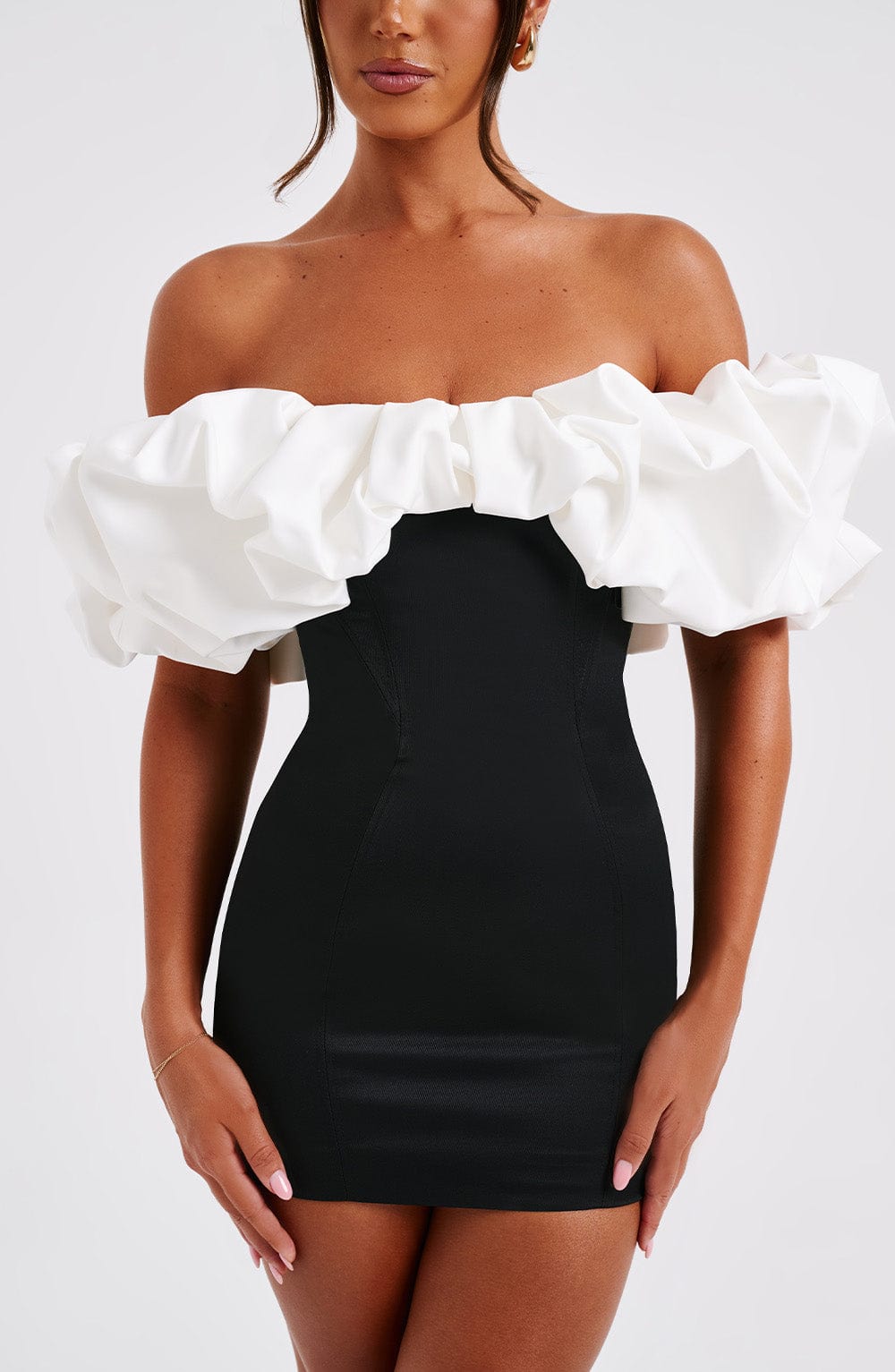 Abito Mini Allie Nero/Bianco