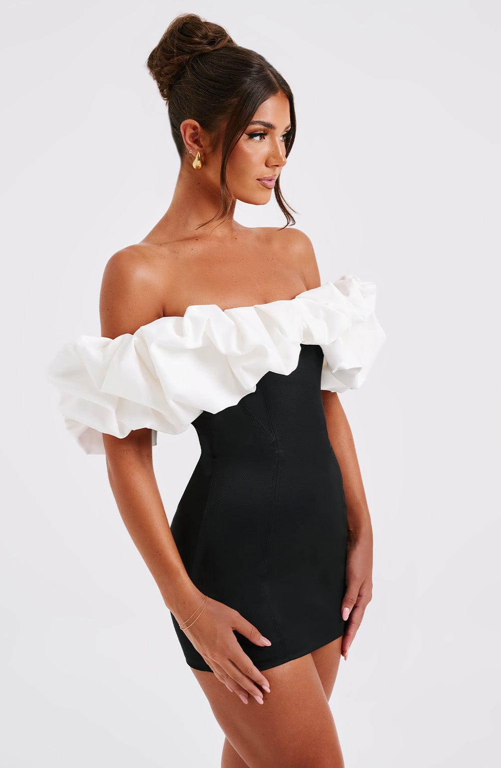 Abito Mini Allie Nero/Bianco