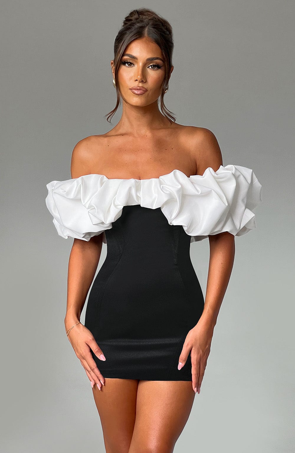 Abito Mini Allie Nero/Bianco