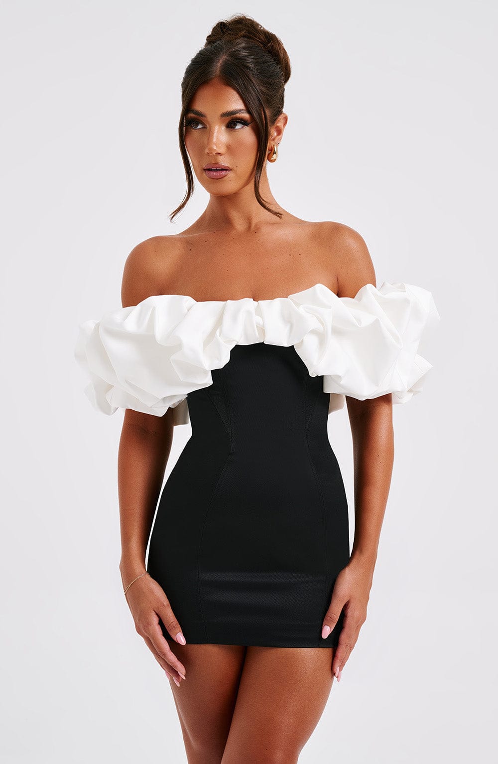 Abito Mini Allie Nero/Bianco