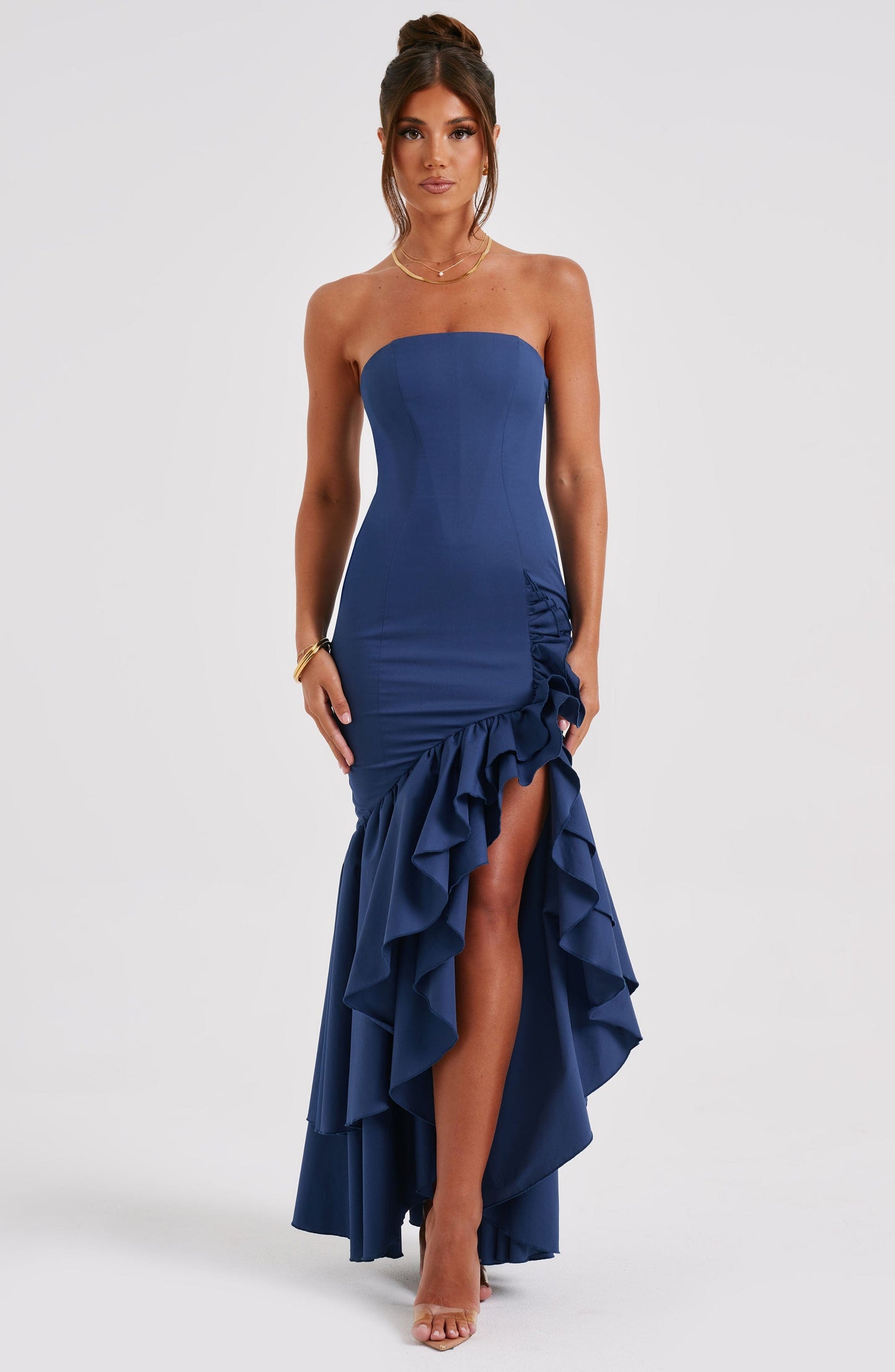 Abito Maxi Navy Donna