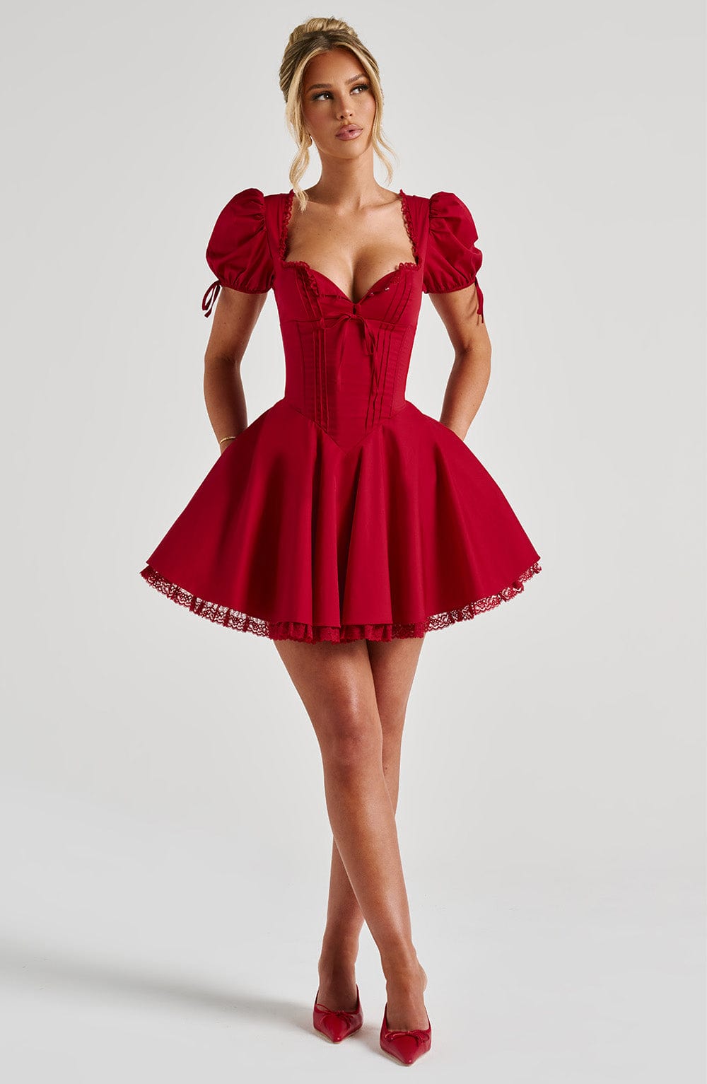 Abito mini rosso Annie