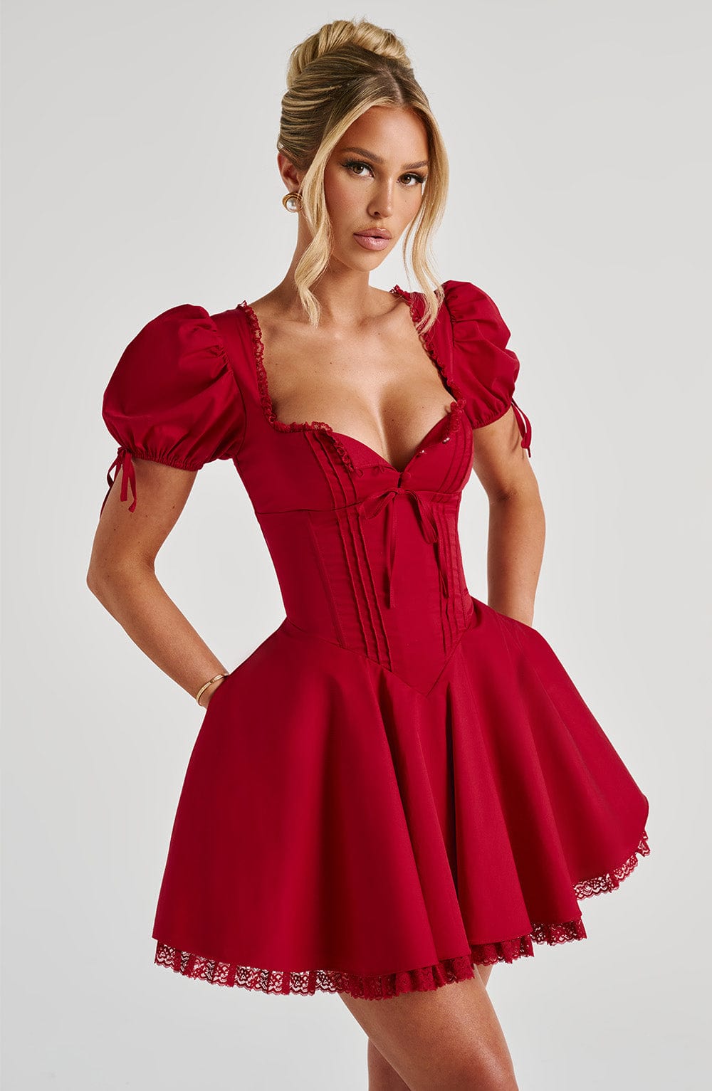 Abito mini rosso Annie