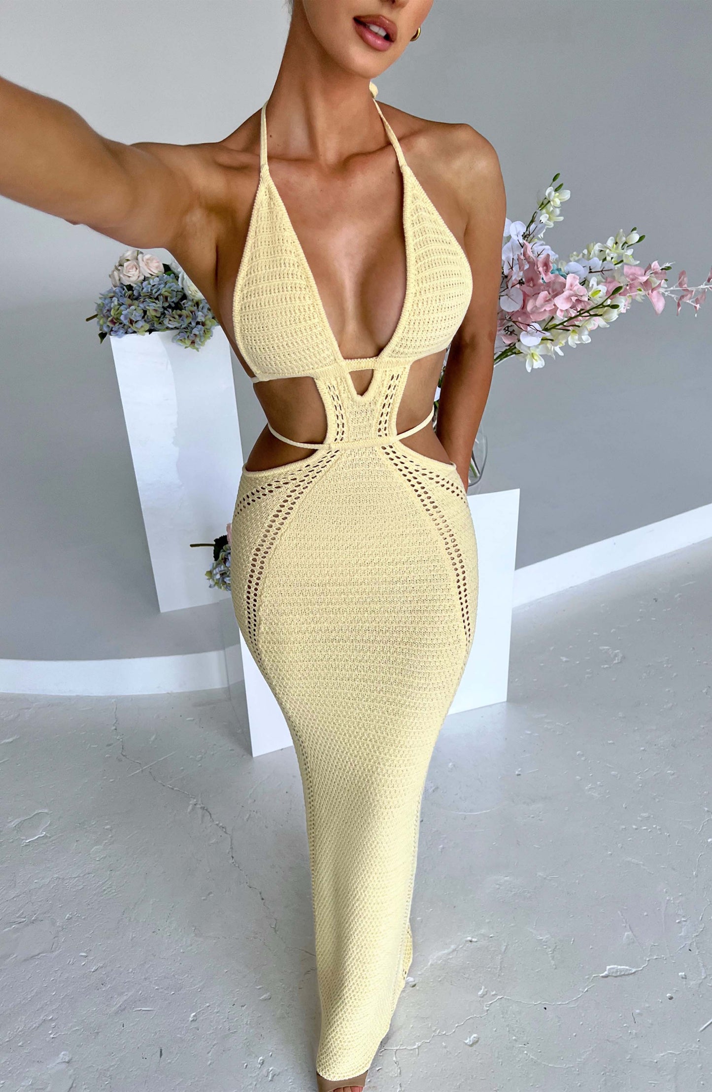 Abito Maxi Arabella Giallo