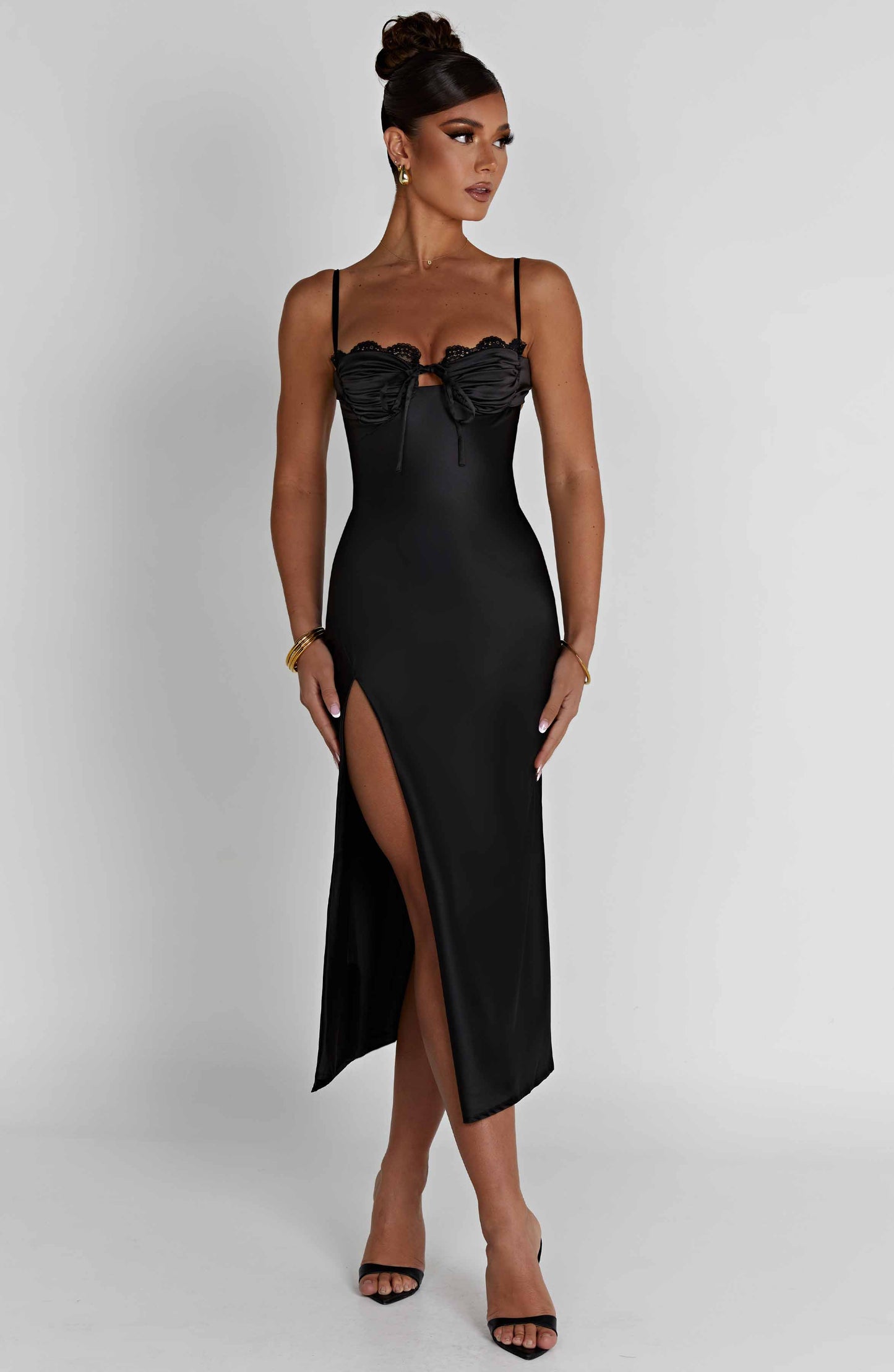 Ardelle Midi Dress Nero