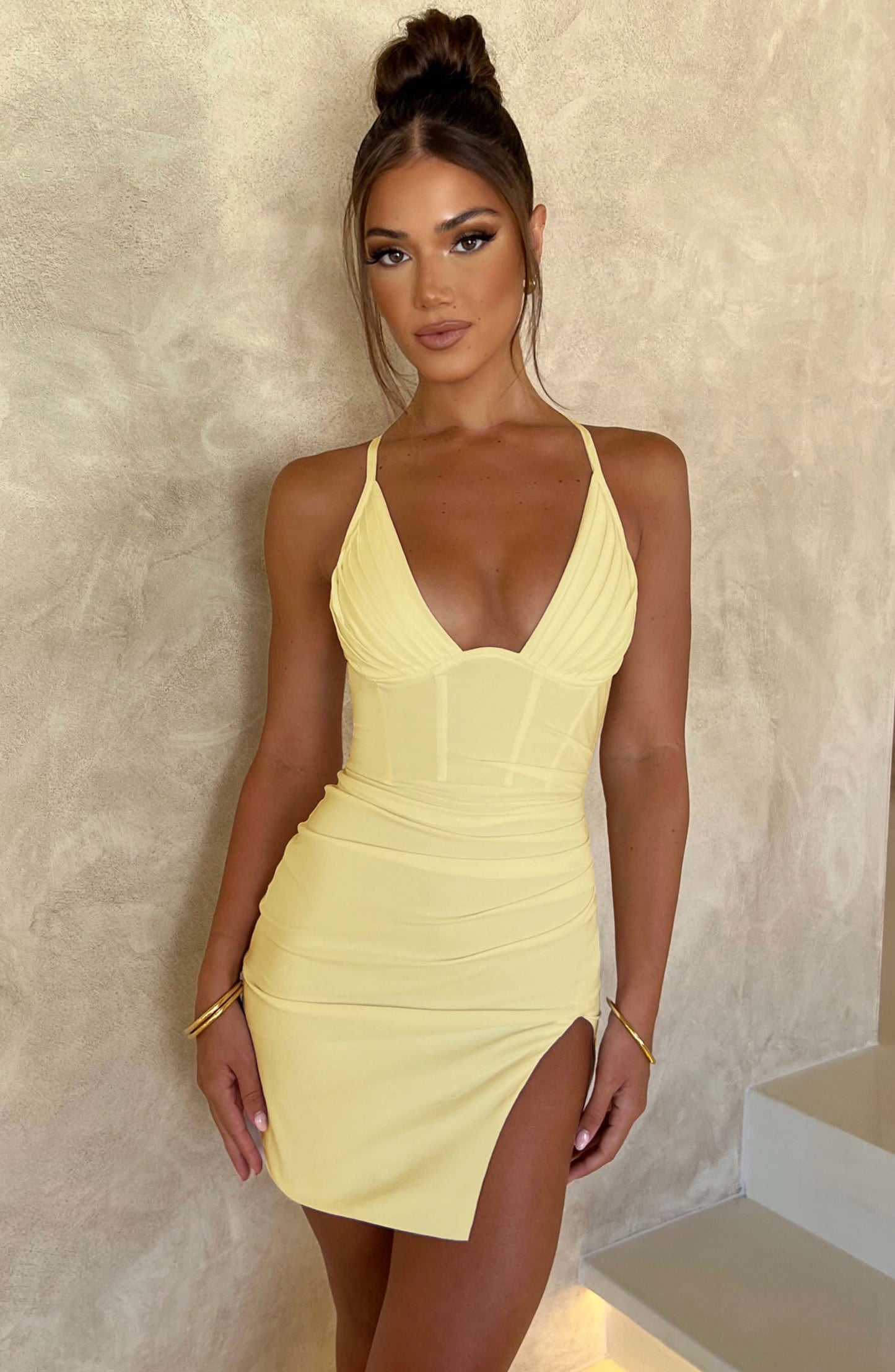 Abito Mini Aura Giallo