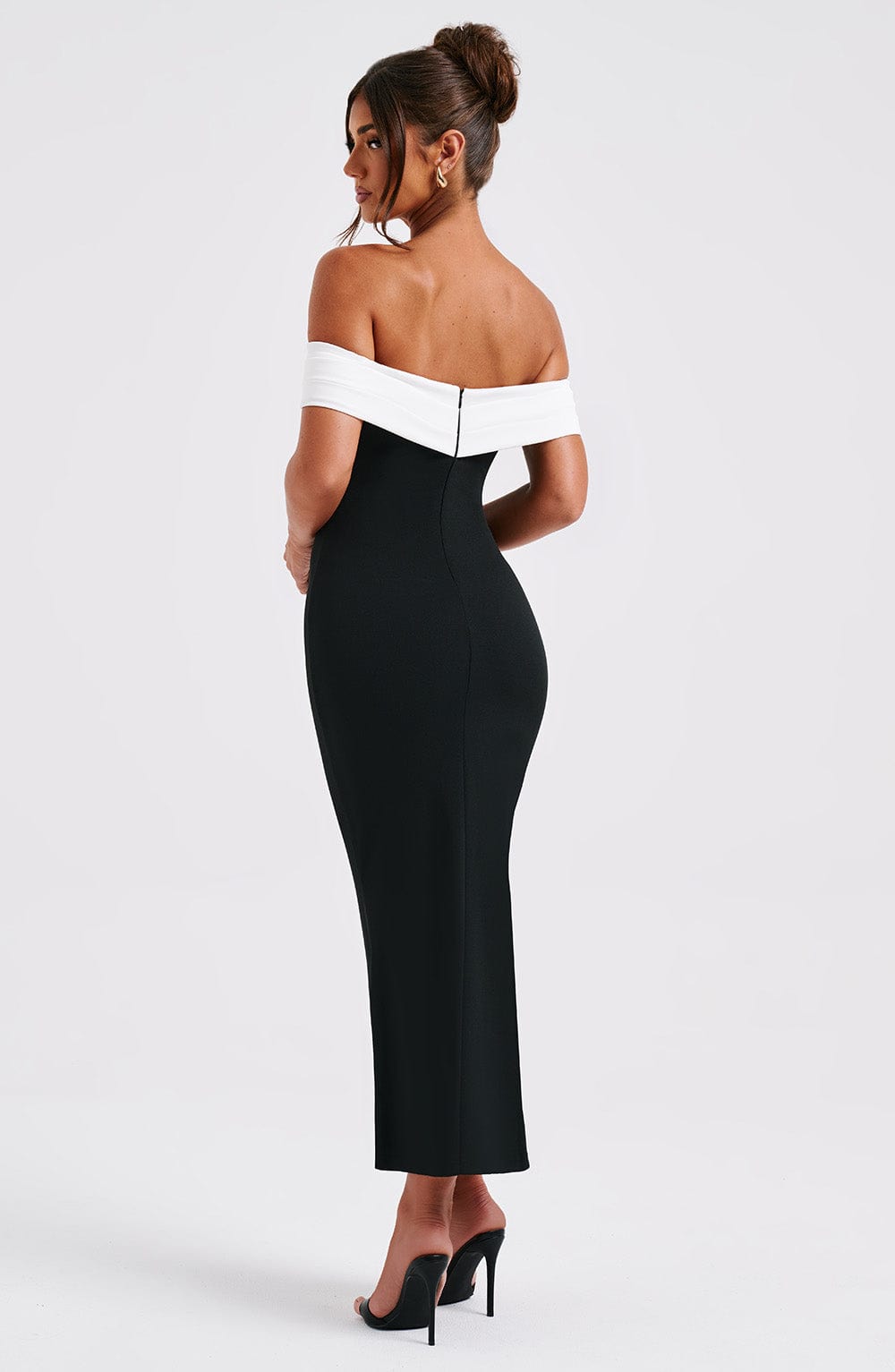 Abito Midi Nero Bianco