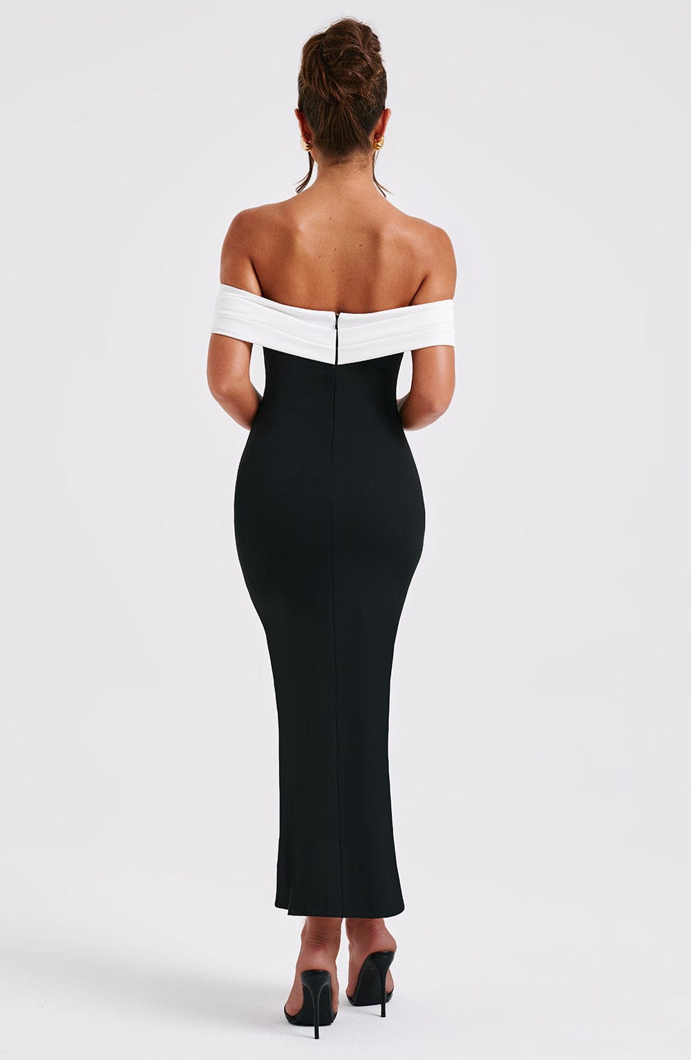 Abito Midi Nero Bianco