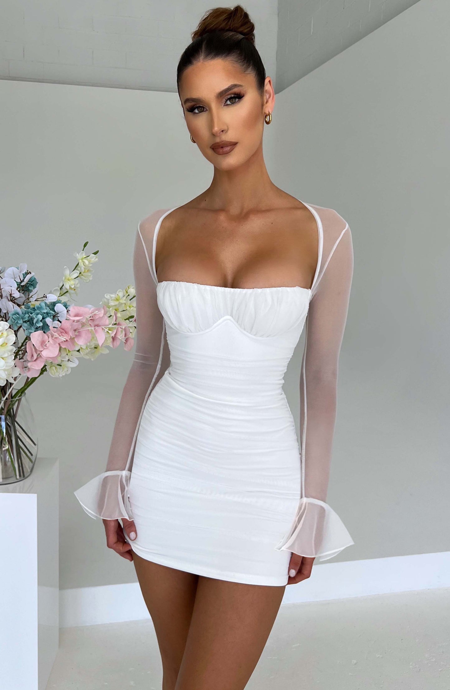 Abito Mini Brea Bianco