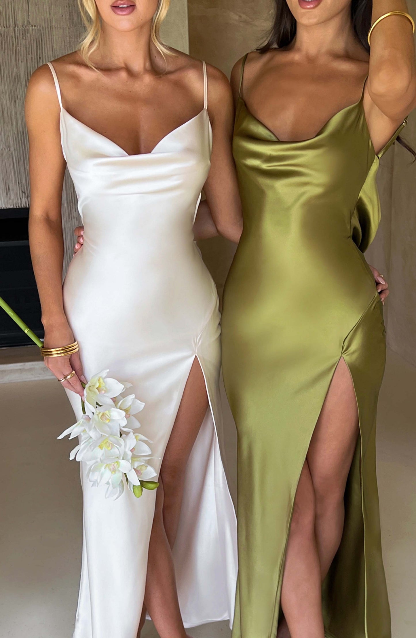 Abito Maxi Celestina Khaki