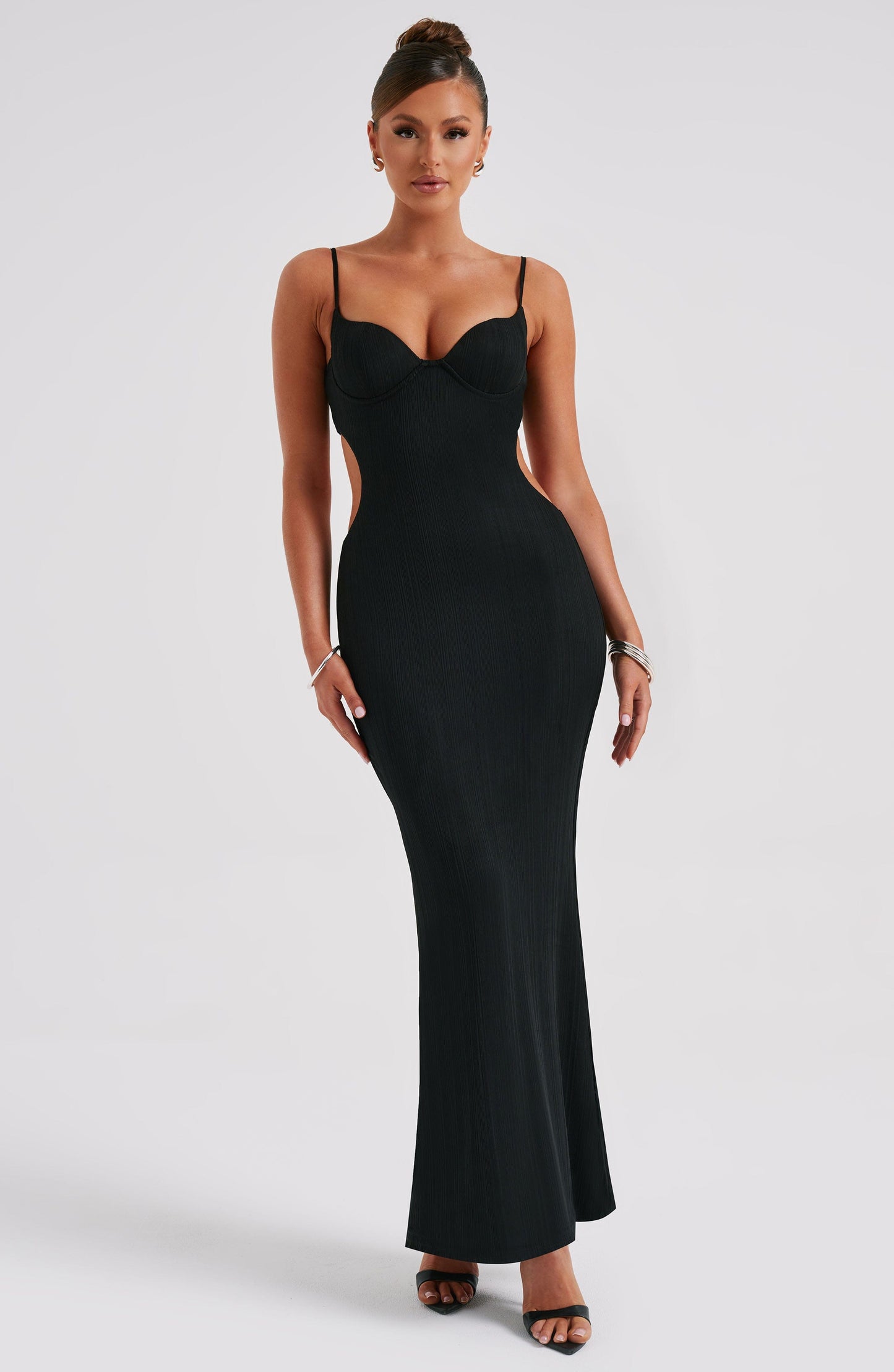 Abito maxi nero elegante