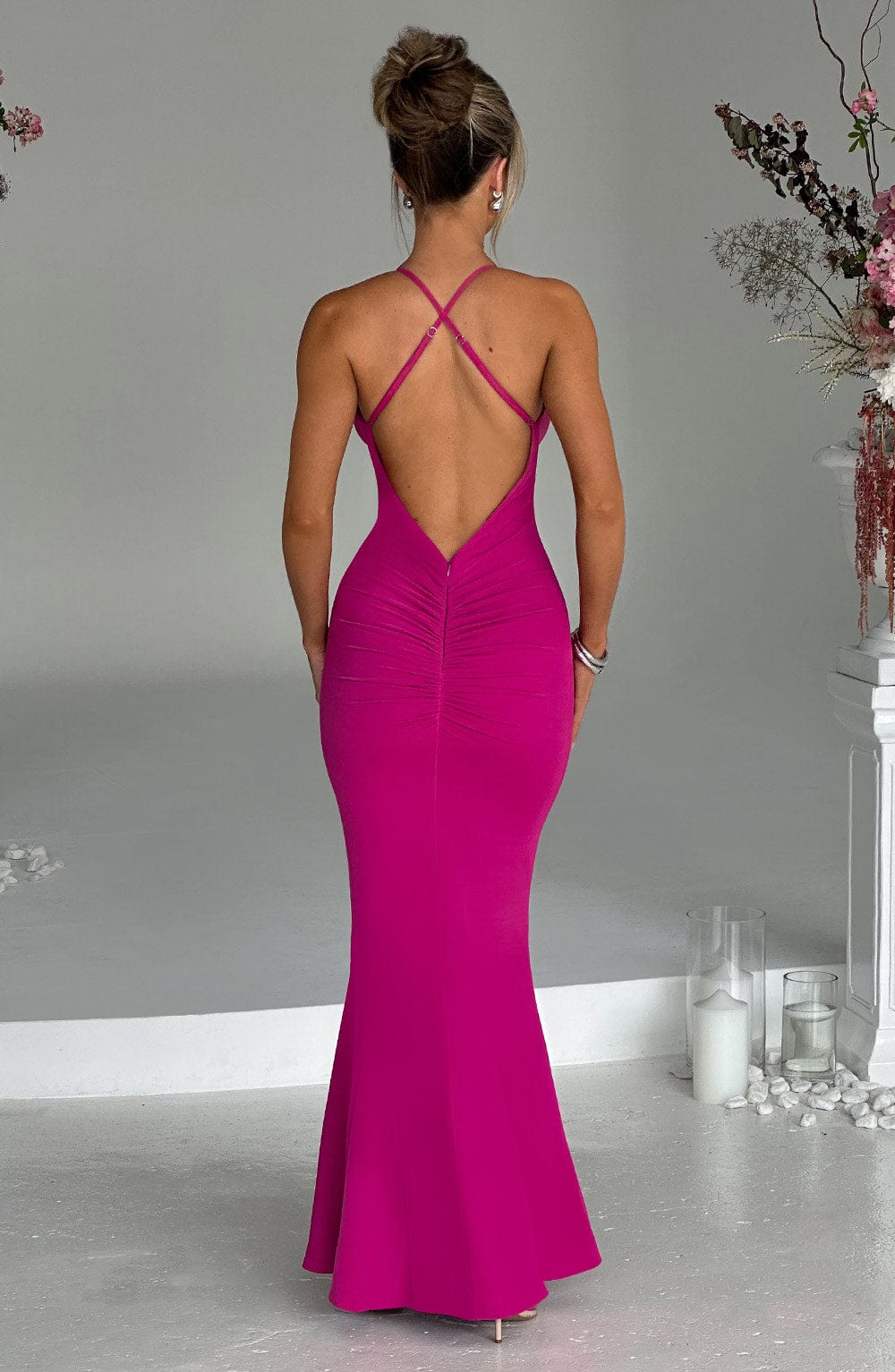 Abito Maxi Rosa Caldo