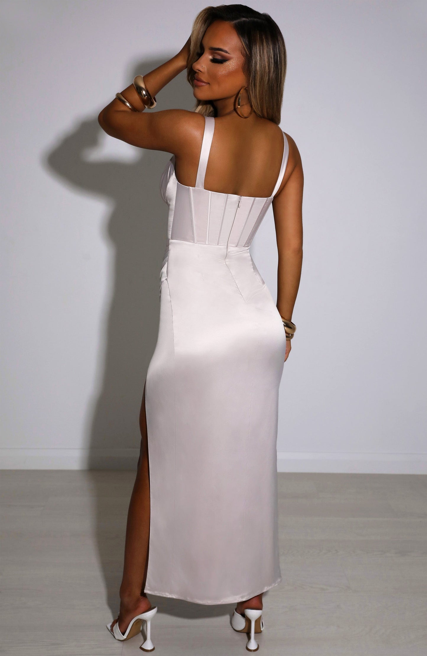 Abito Maxi Champagne