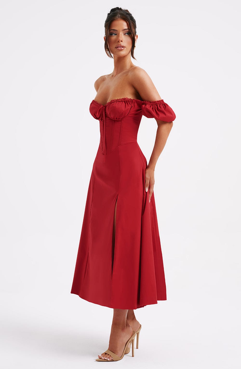Abito Midi Rosso