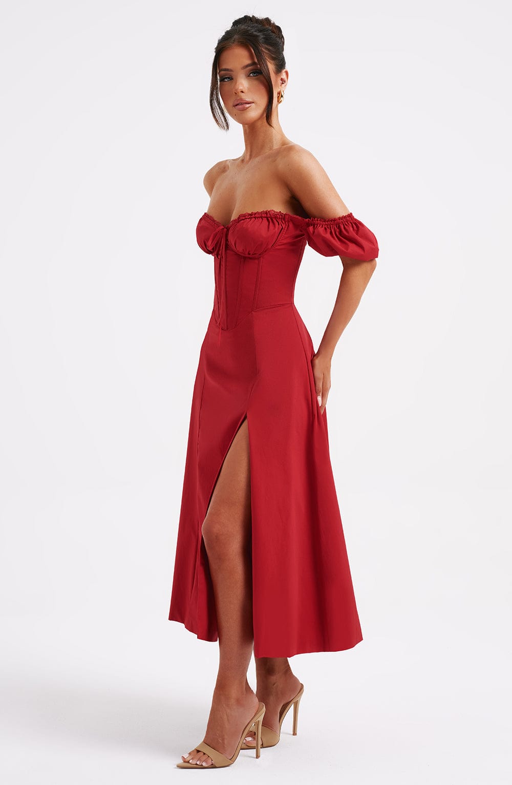Abito Midi Rosso