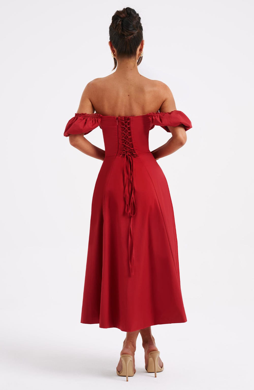 Abito Midi Rosso
