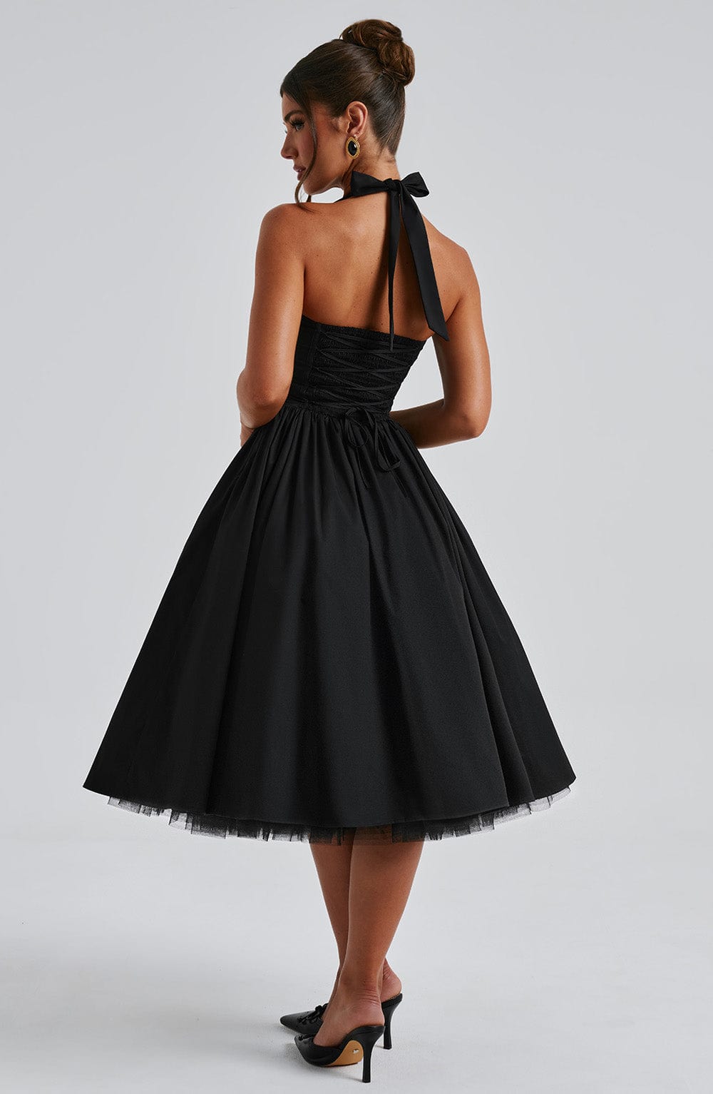 Abito Midi Elegante Nero