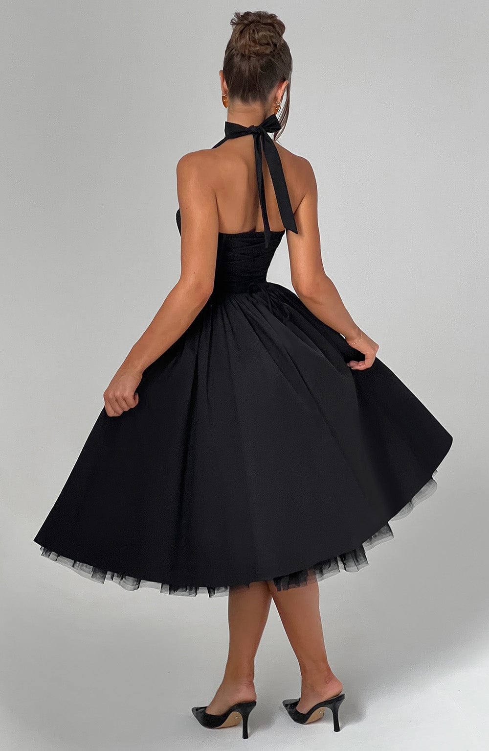 Abito Midi Elegante Nero