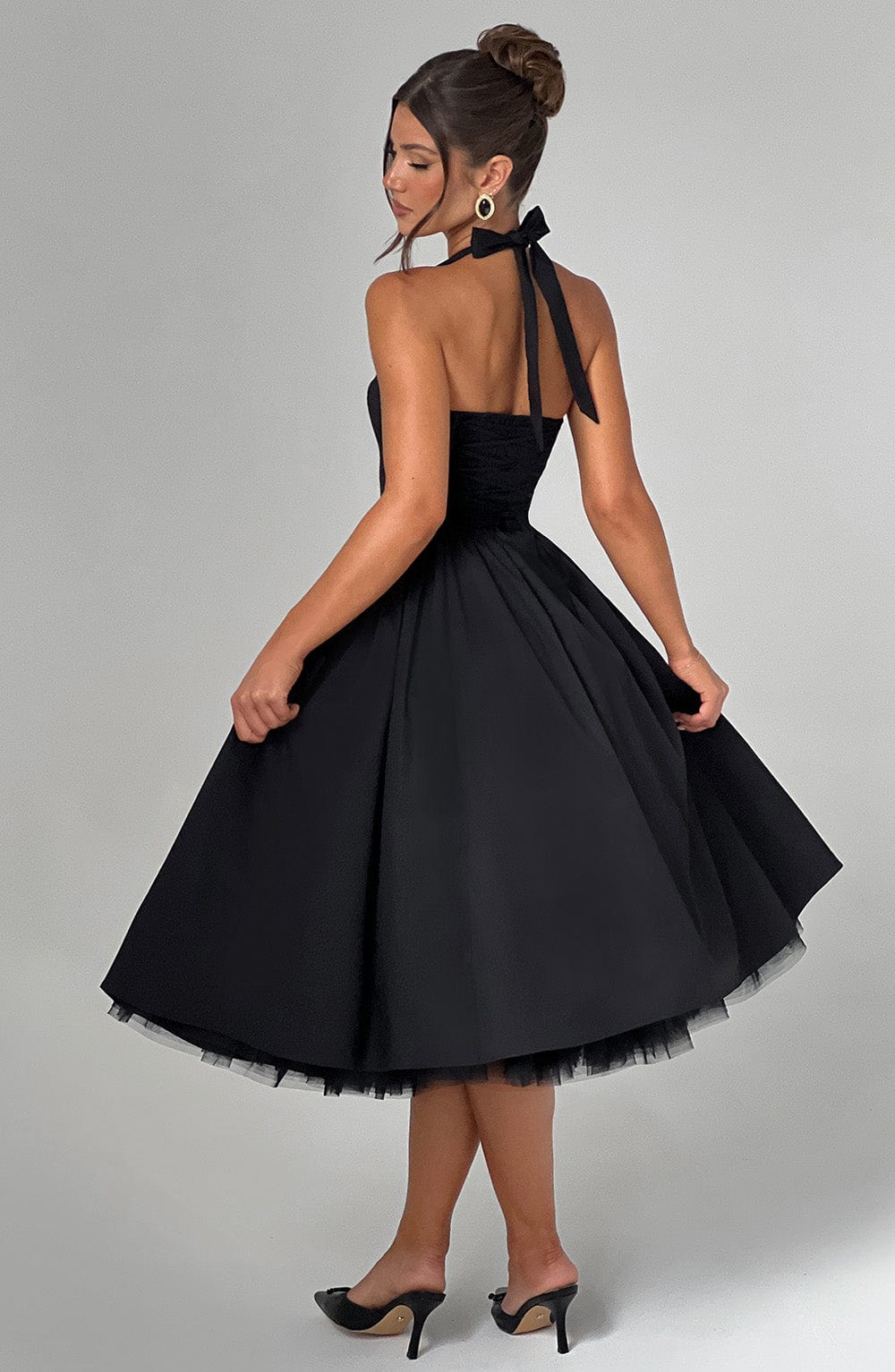 Abito Midi Elegante Nero