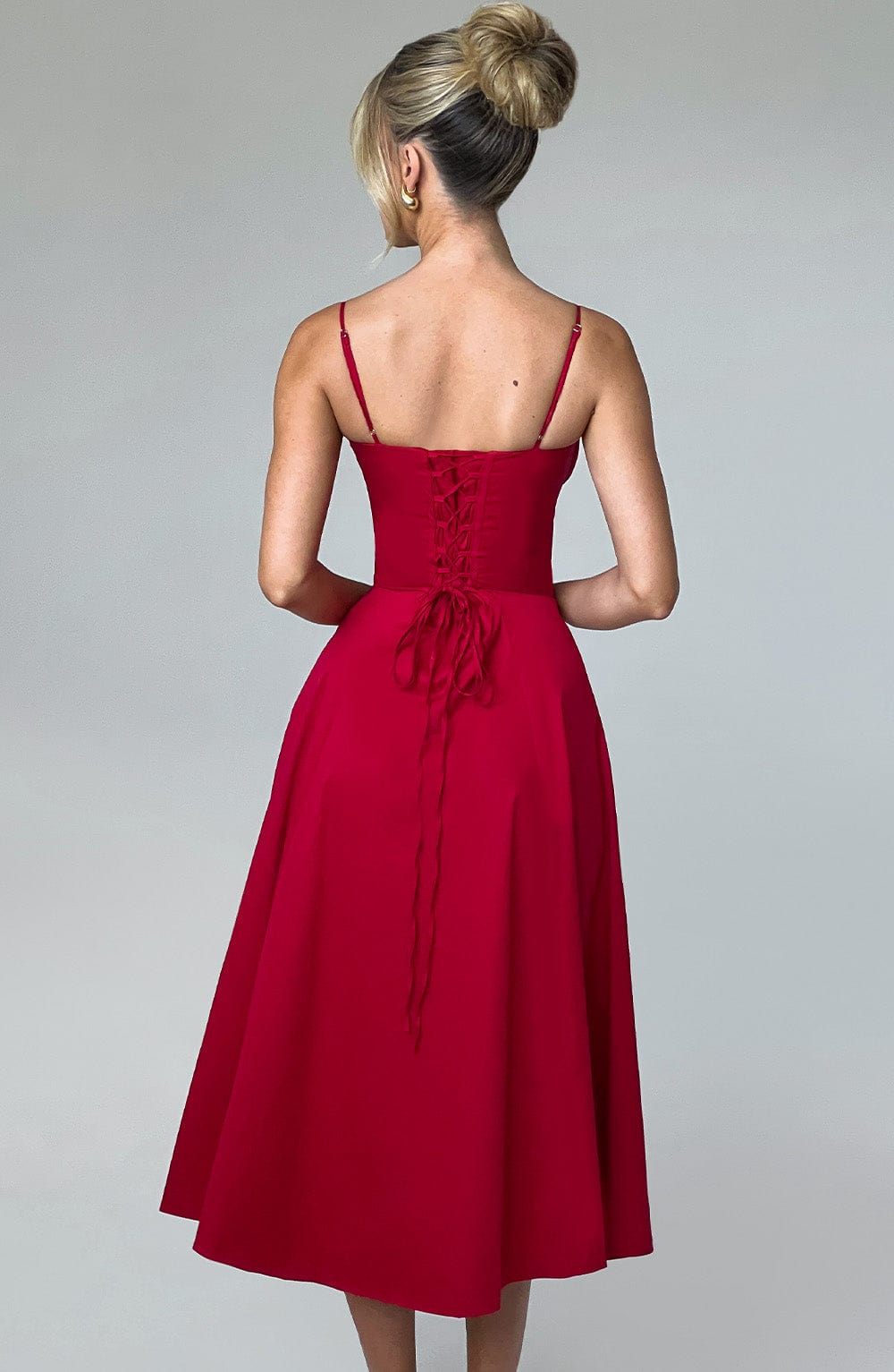 Abito midi Deanna - Rosso
