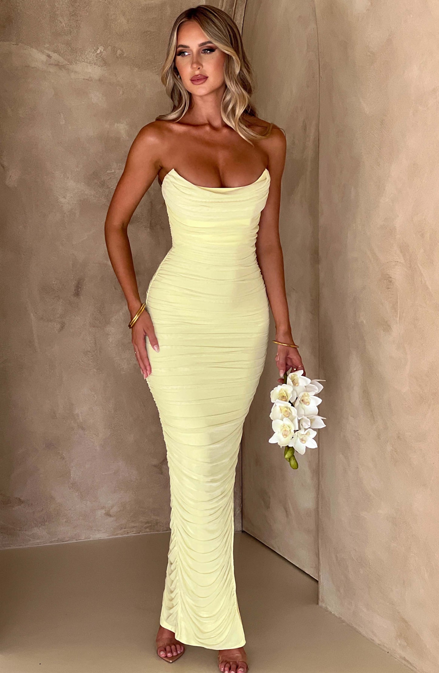Abito Demi Maxi Verde Lime