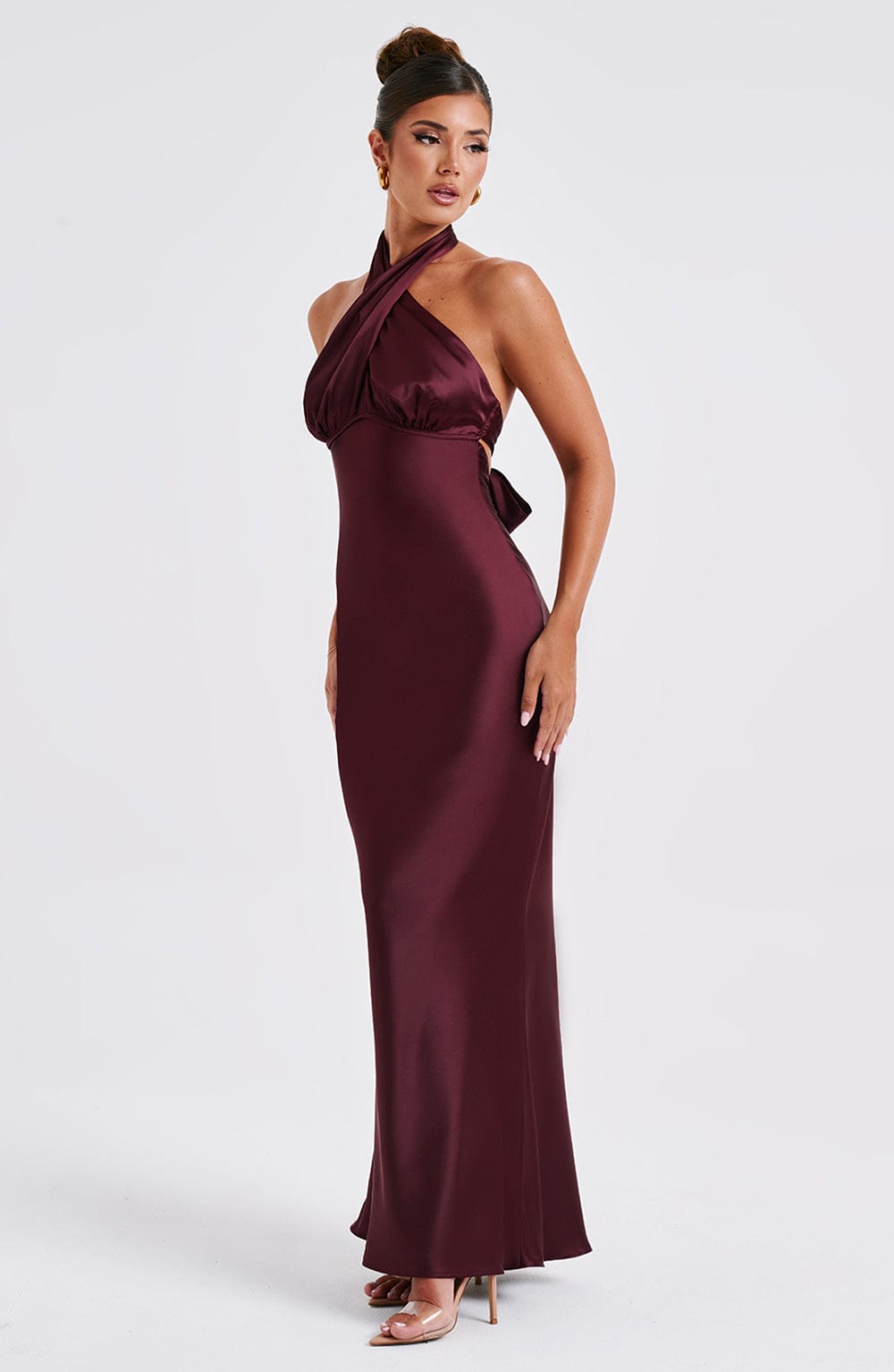 Abito Maxi Burgundy