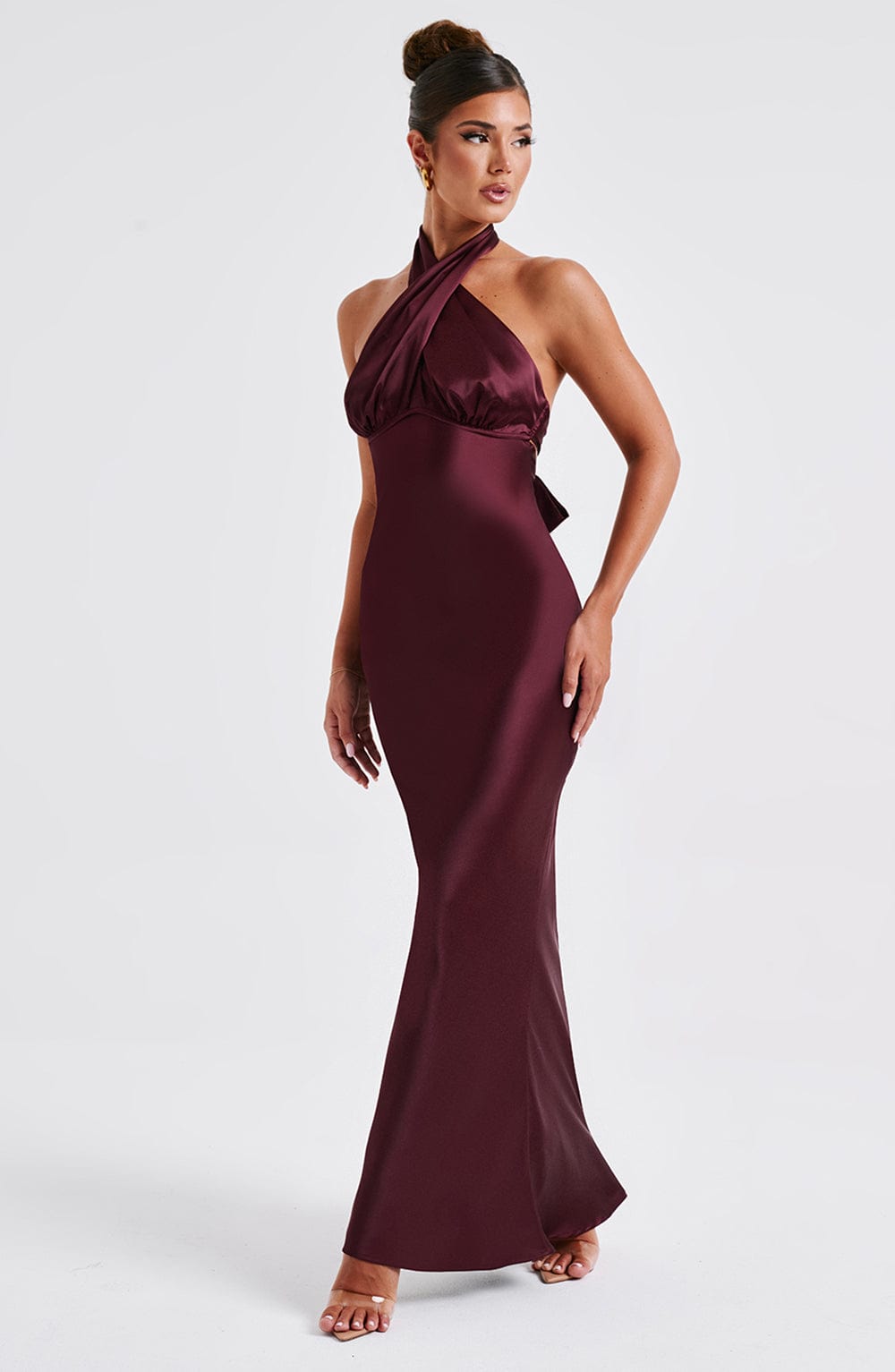Abito Maxi Burgundy