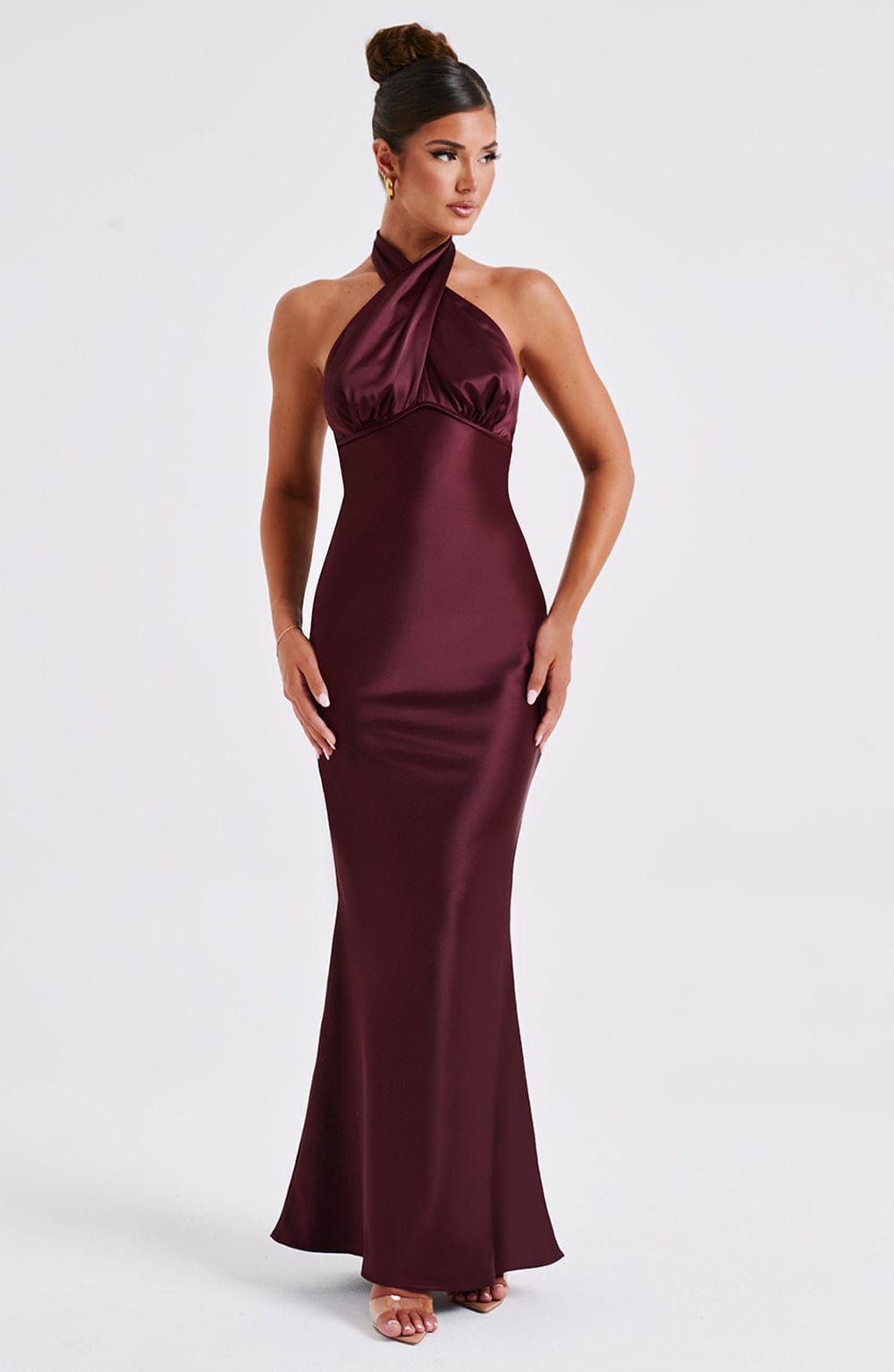 Abito Maxi Burgundy