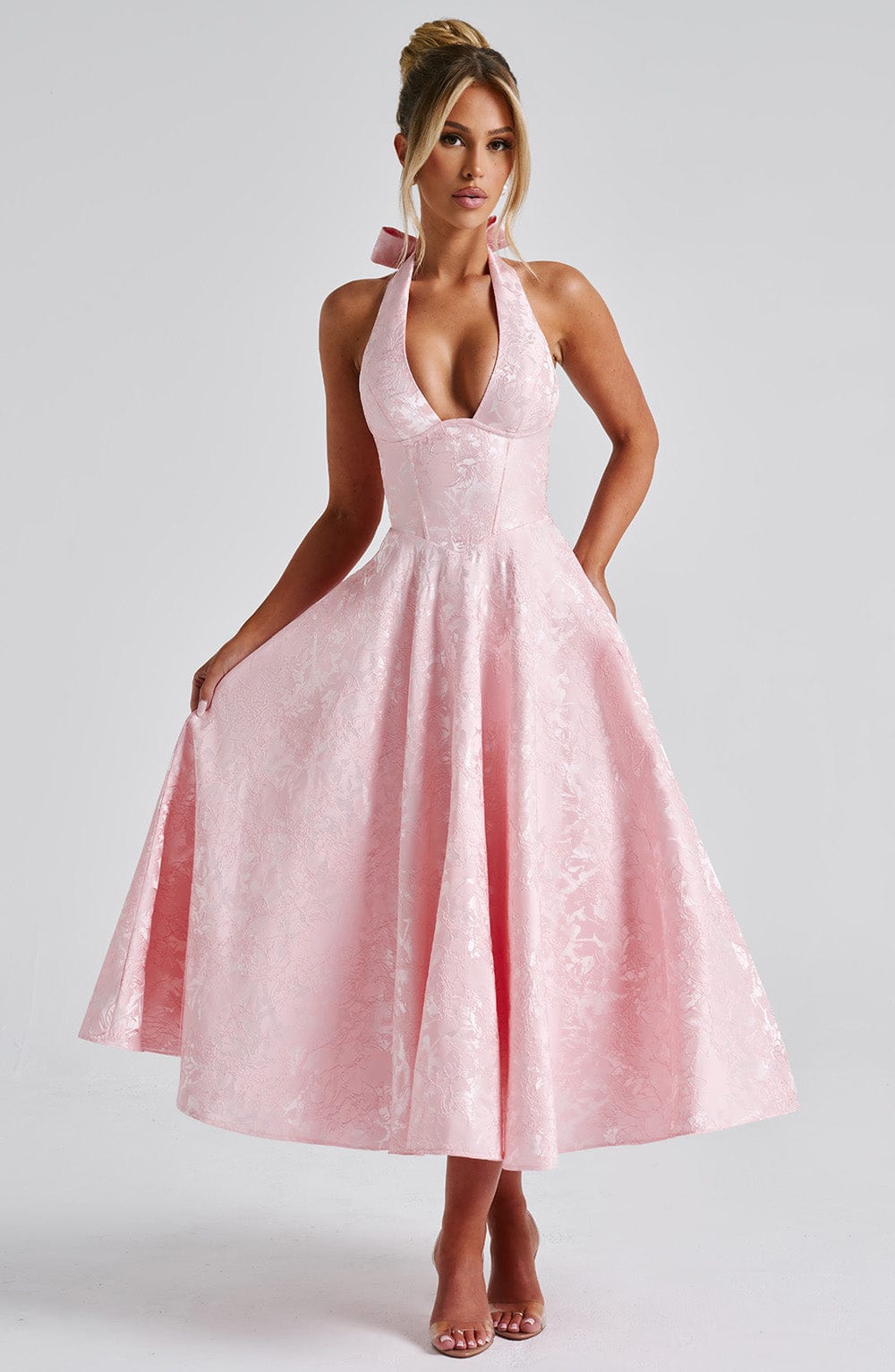 Abito Effie Midi Rosa