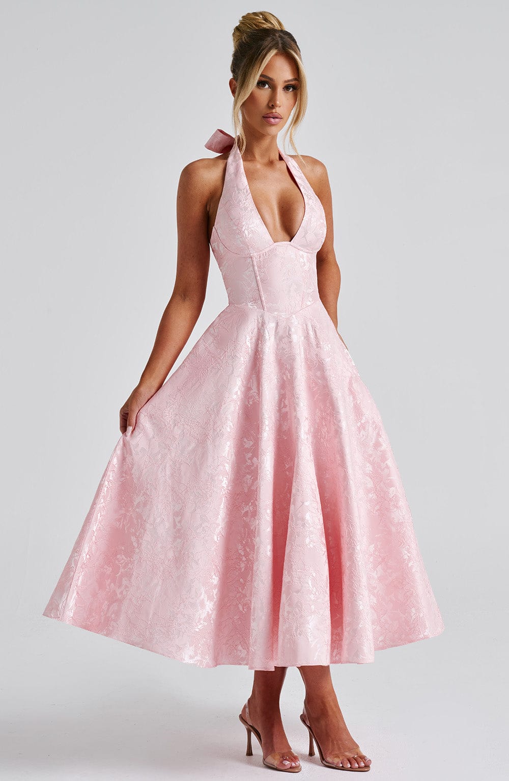 Abito Effie Midi Rosa
