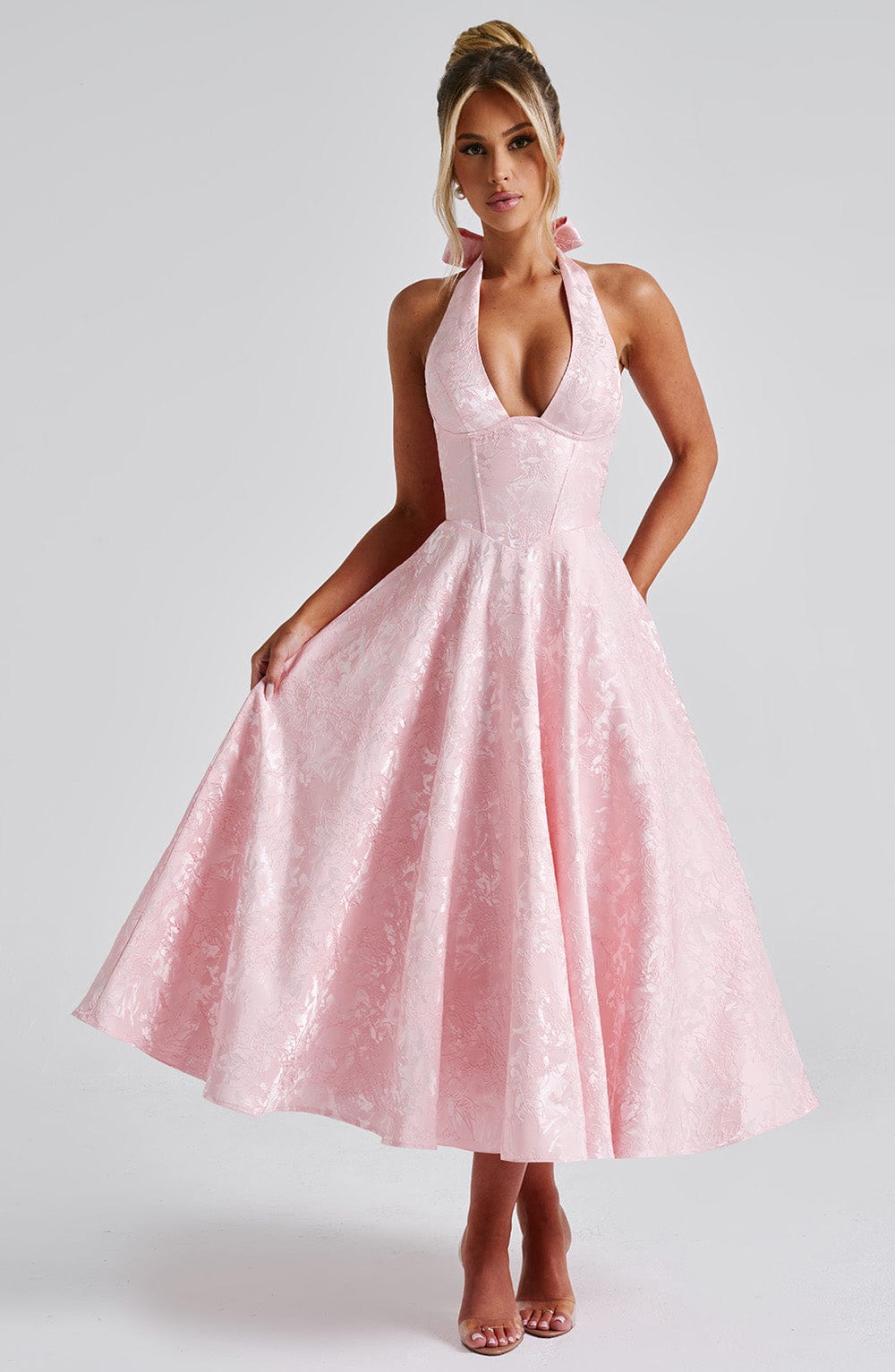 Abito Effie Midi Rosa