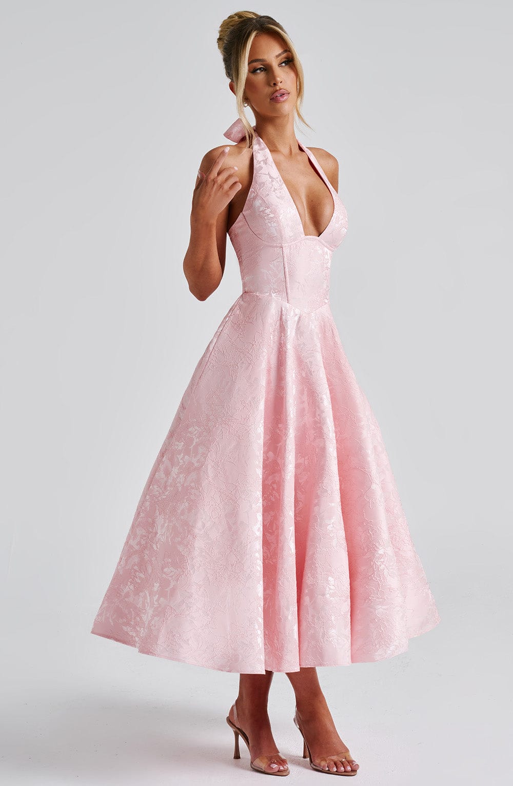 Abito Effie Midi Rosa