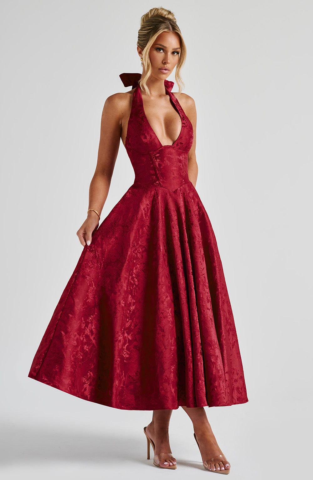 Abito Effie Midi Rosso