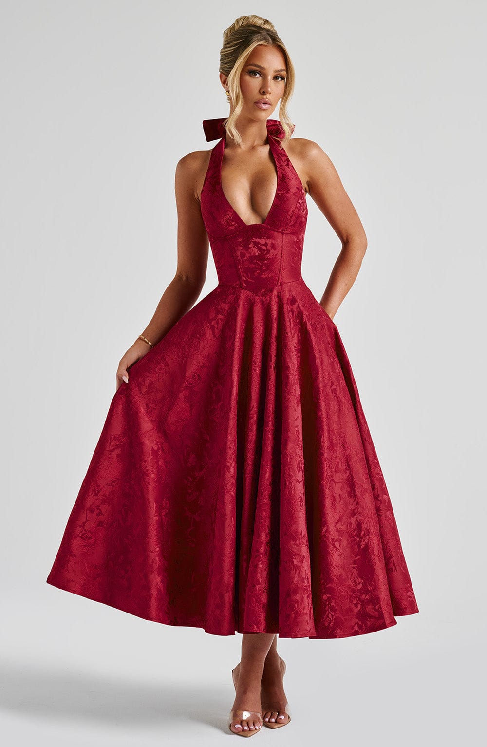 Abito Effie Midi Rosso