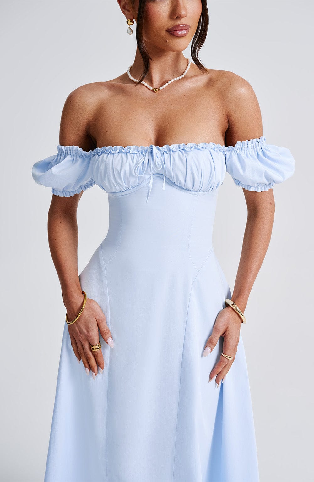 Abito Midi Blu Donna