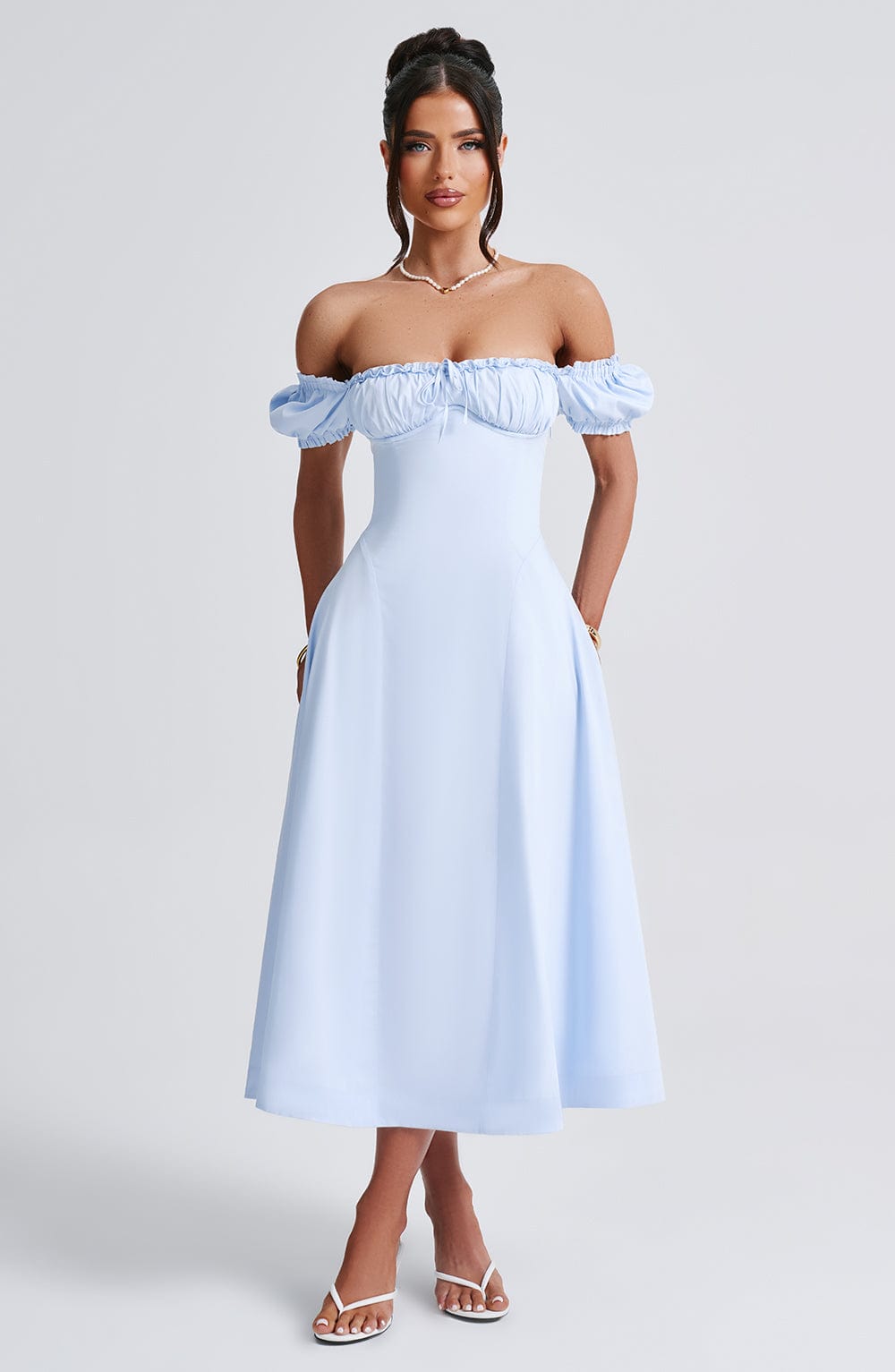 Abito Midi Blu Donna