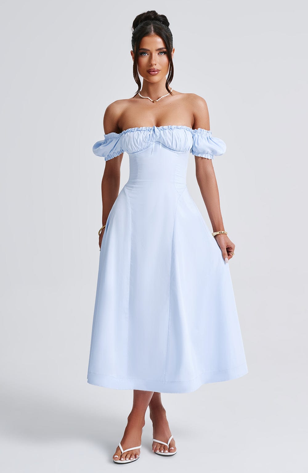 Abito Midi Blu Donna