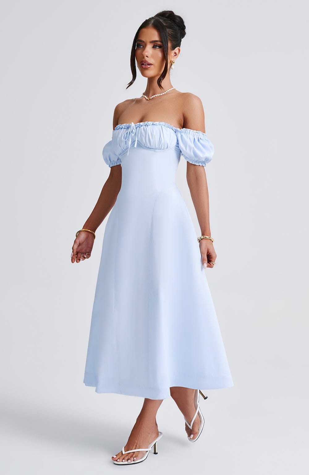 Abito Midi Blu Donna