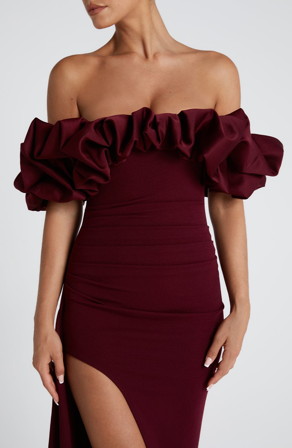 Abito Maxi Elsie Cherry Lacquer