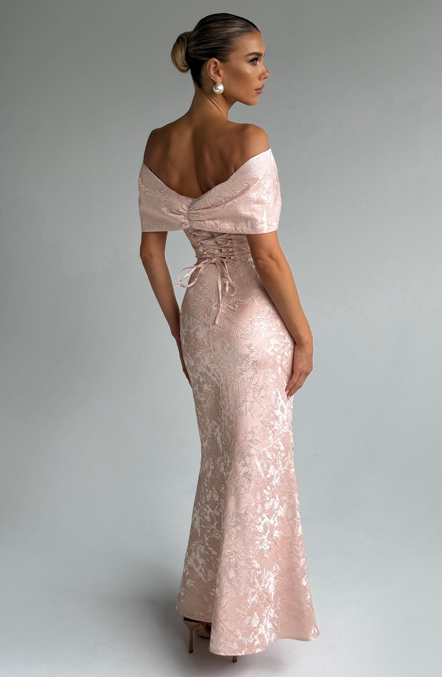 Abito Maxi Rosa Pesca