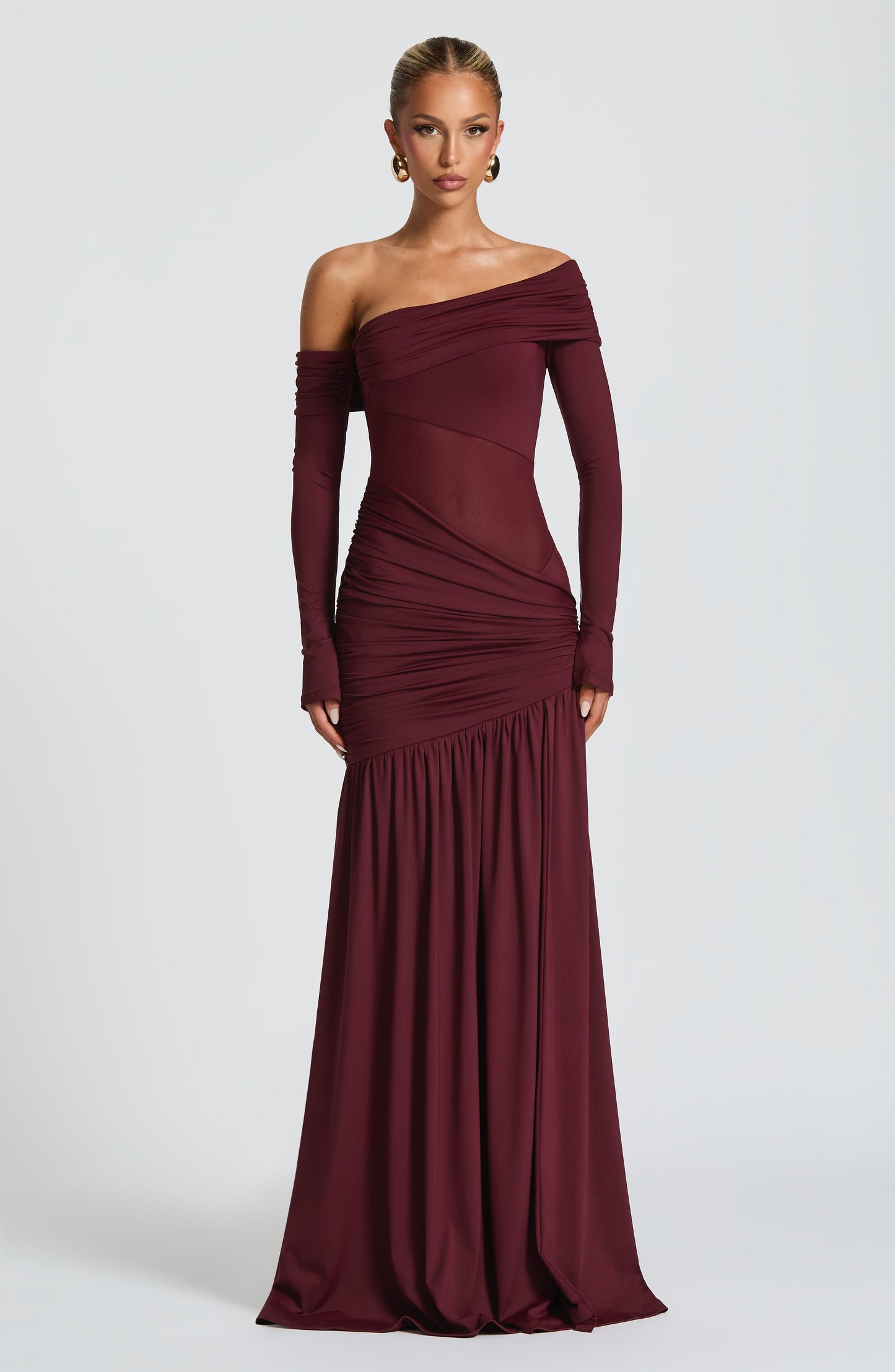 Abito Maxi Ettalie Cherry Lacquer