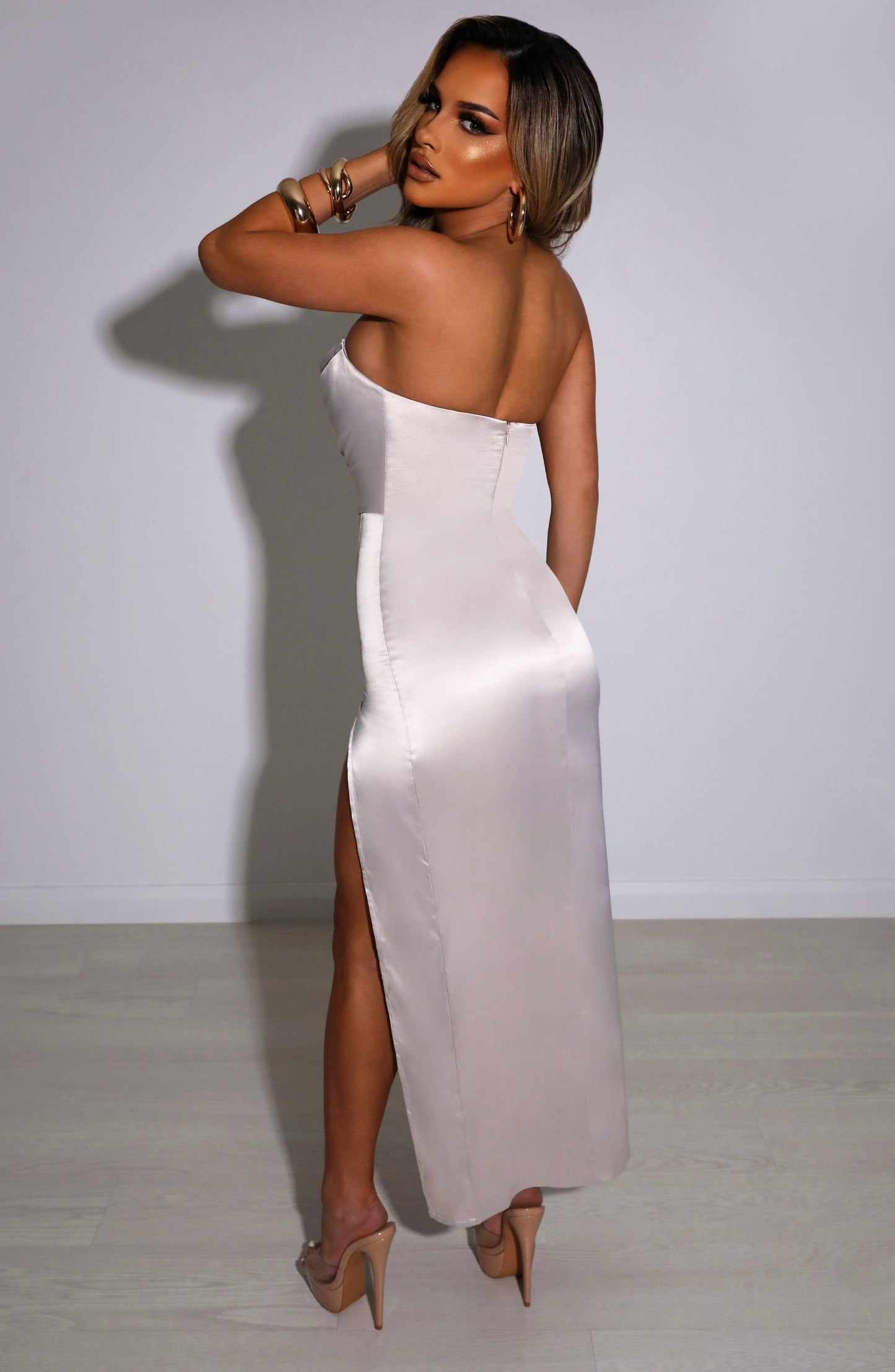 Abito Maxi Champagne Everly