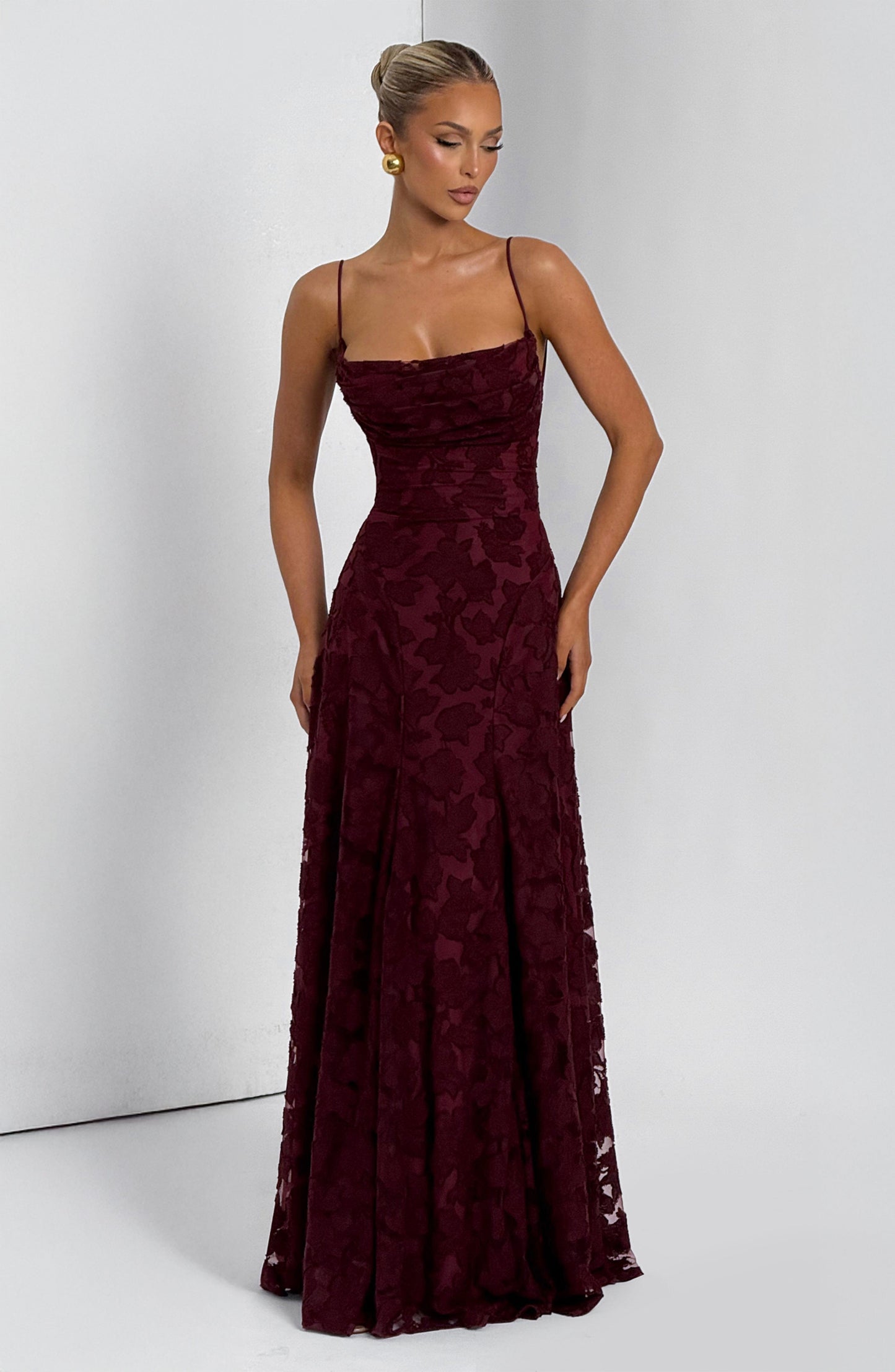 Abito Maxi Cherry Lacquer