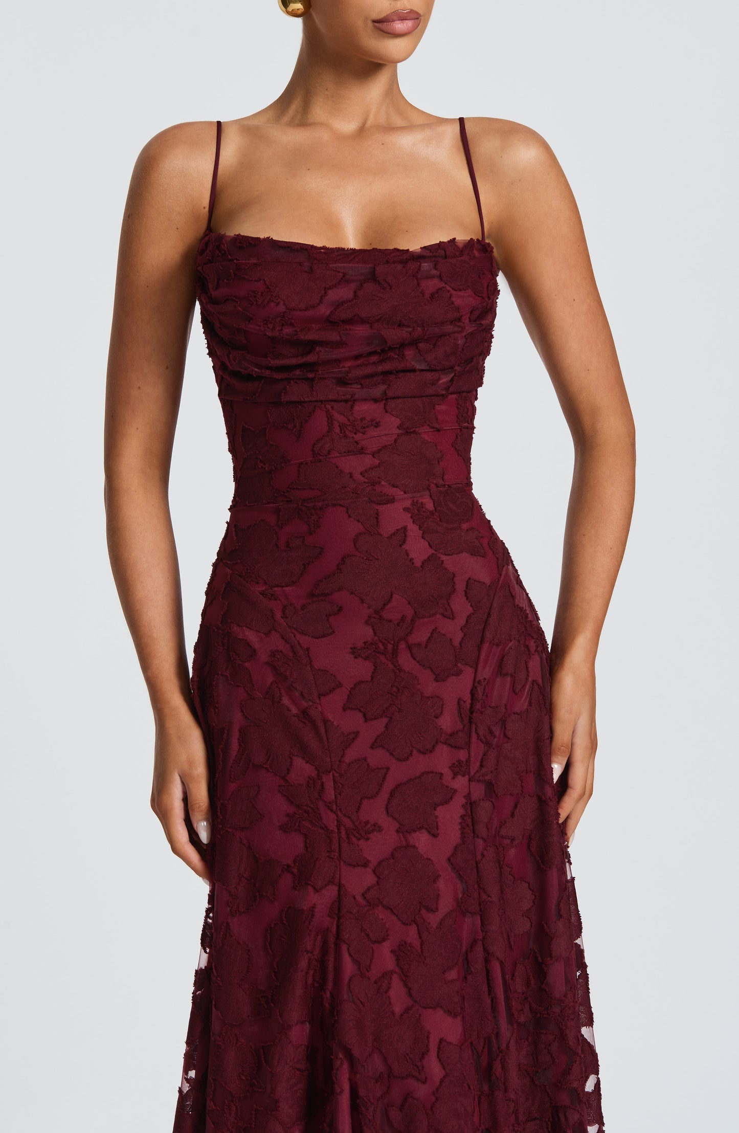 Abito Maxi Cherry Lacquer