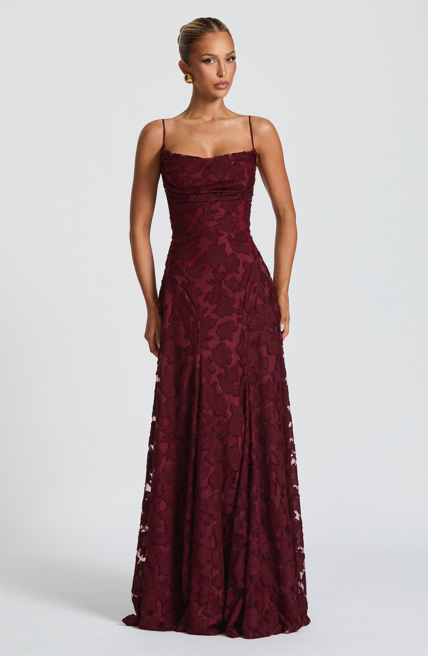Abito Maxi Cherry Lacquer