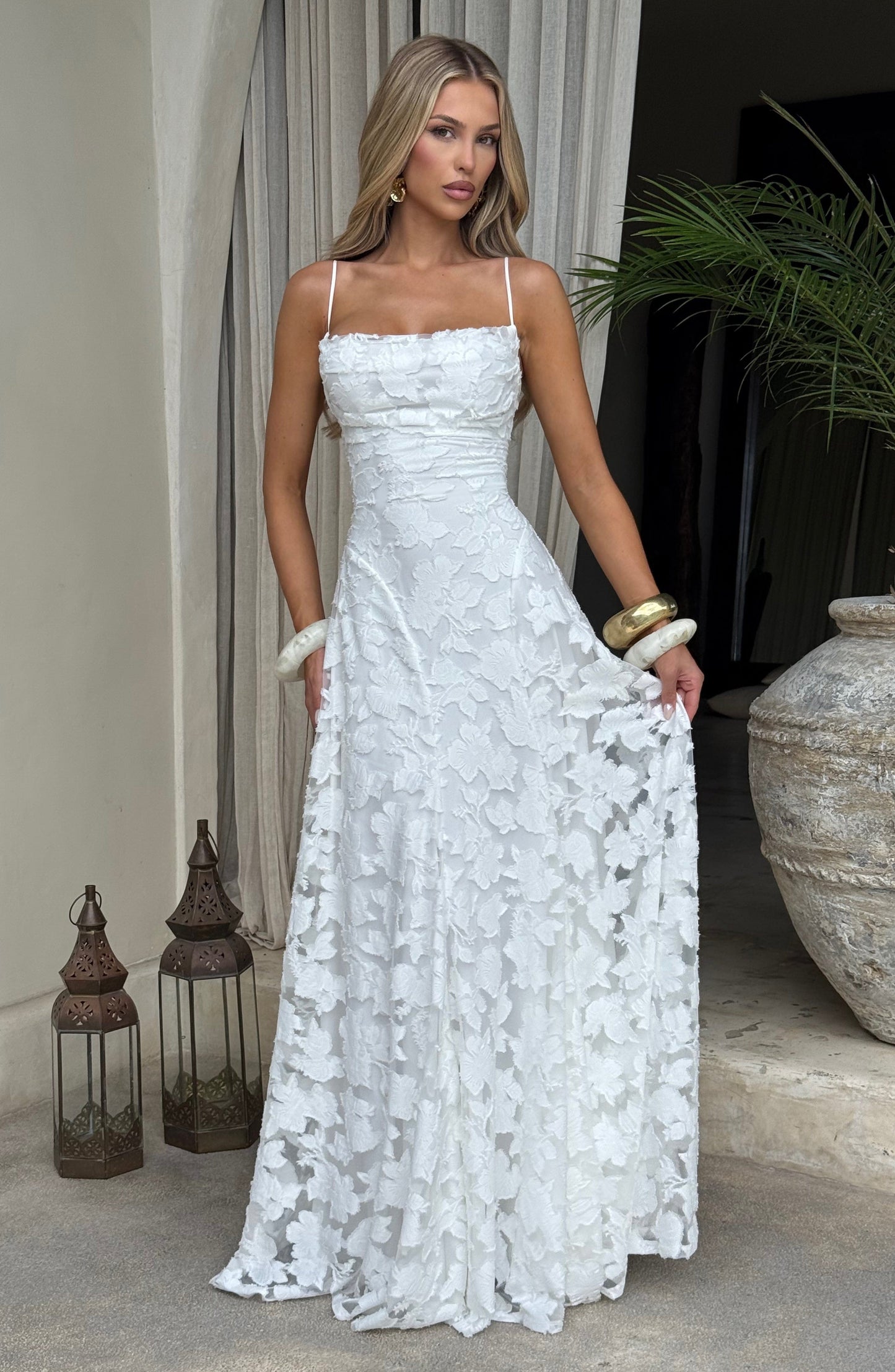 Abito Maxi Francis -Avorio