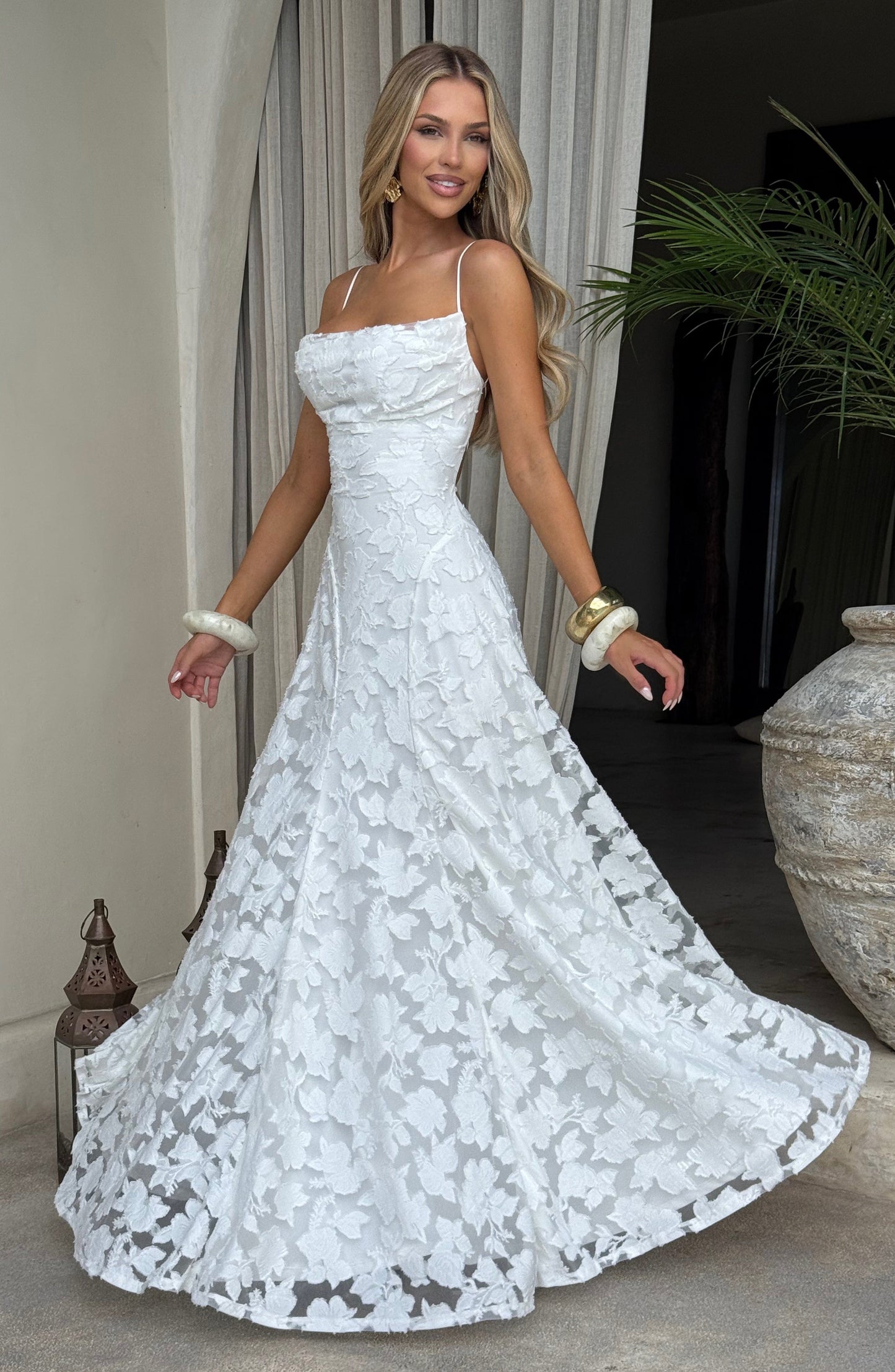 Abito Maxi Francis -Avorio