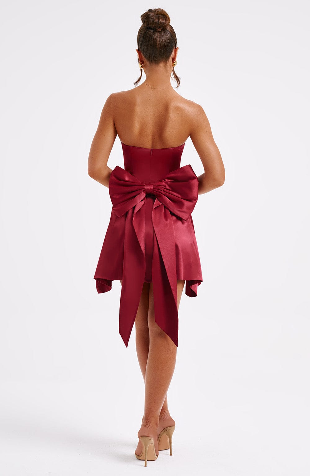 Abito Mini Freja Burgundy