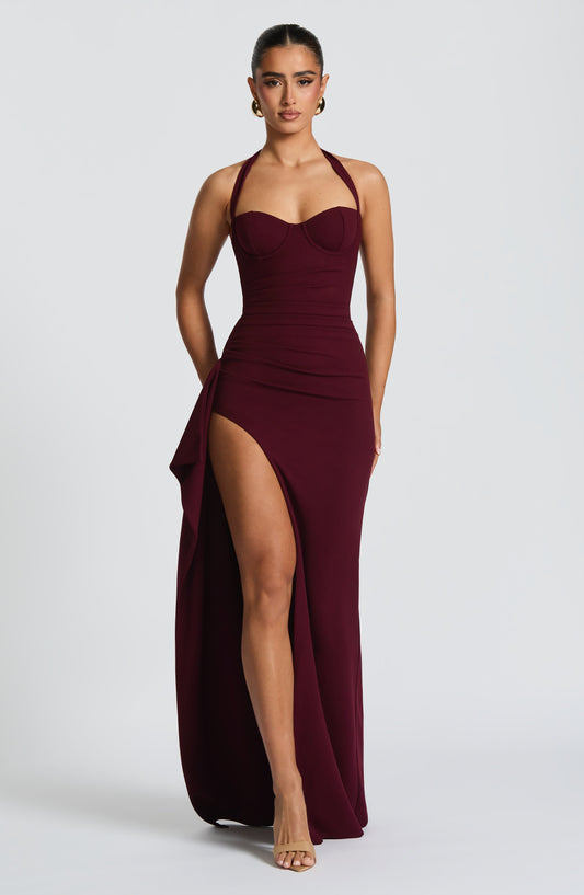 Abito Maxi Cherry Lacquer